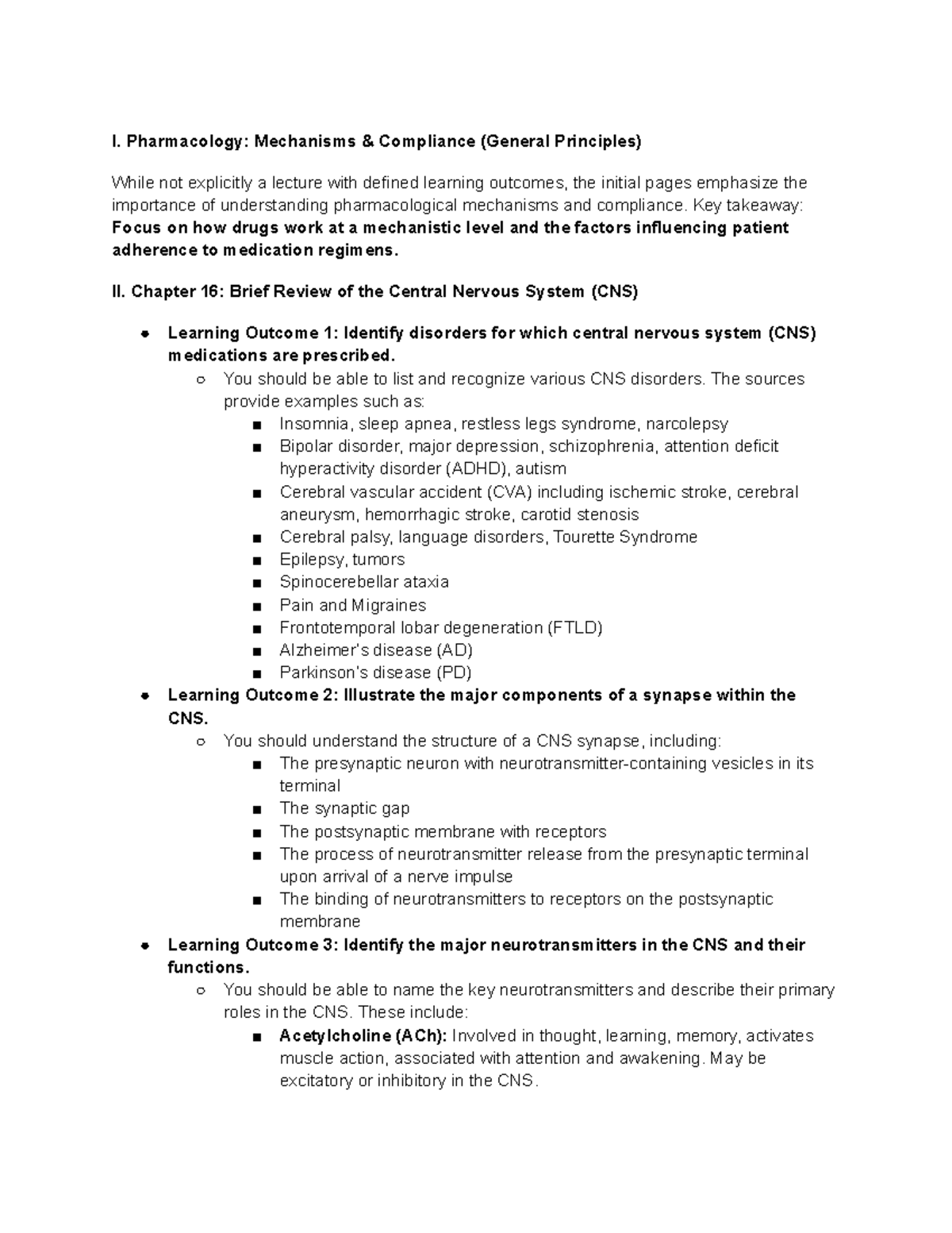 Pharm (1-10): Comprehensive Notes for Final Exam Preparation - Studocu