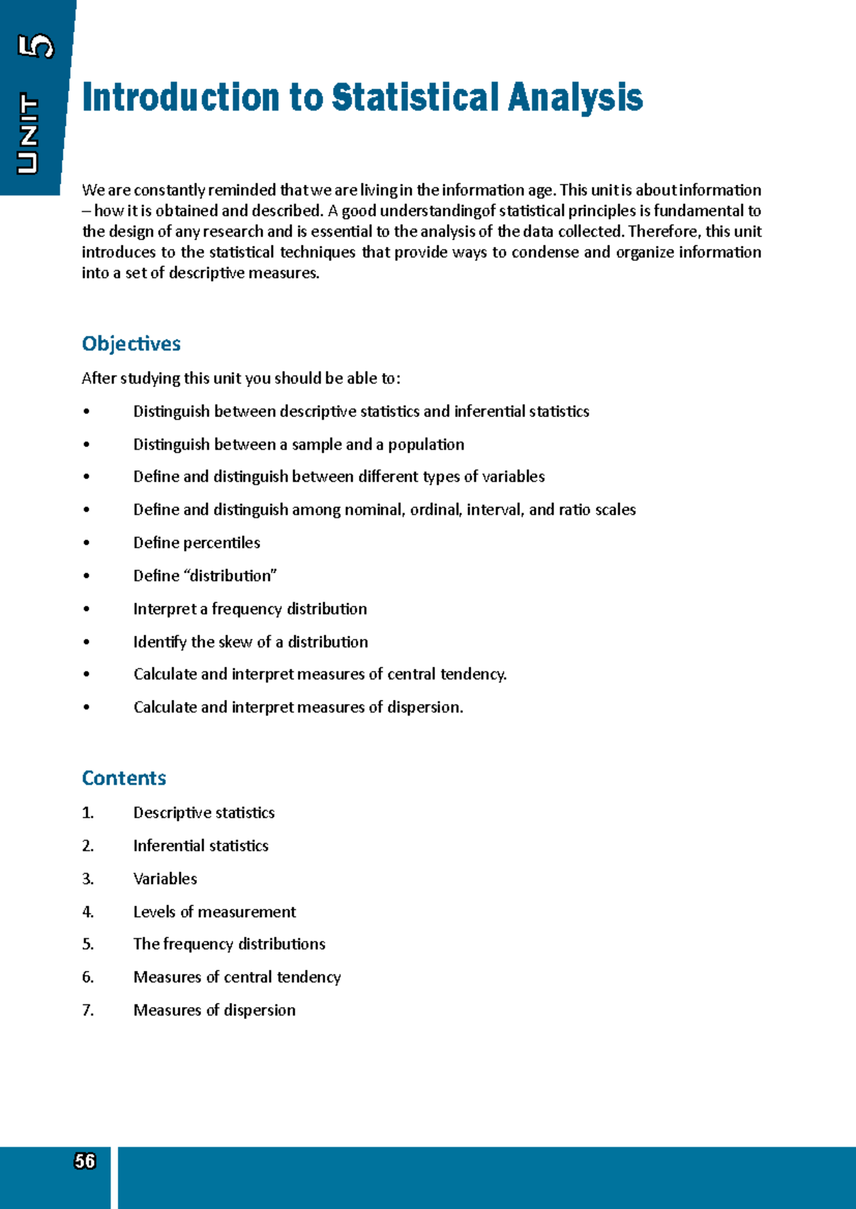 Statistical Analysis Techniques for Research in Nursing (NUR 101) - Studocu