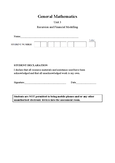 General Maths Unit 3 and 4 - Grade: 12 - Victorian Certificate of ...