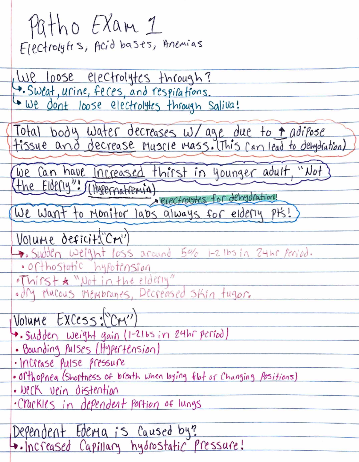 Patho Exam 1 Study Notes: Key Concepts and Review Guide - Studocu