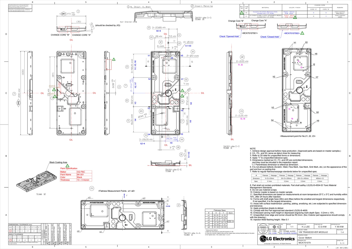MCK71860601-1 - Final Drawing Approval for Cover, Rear Design - Studocu