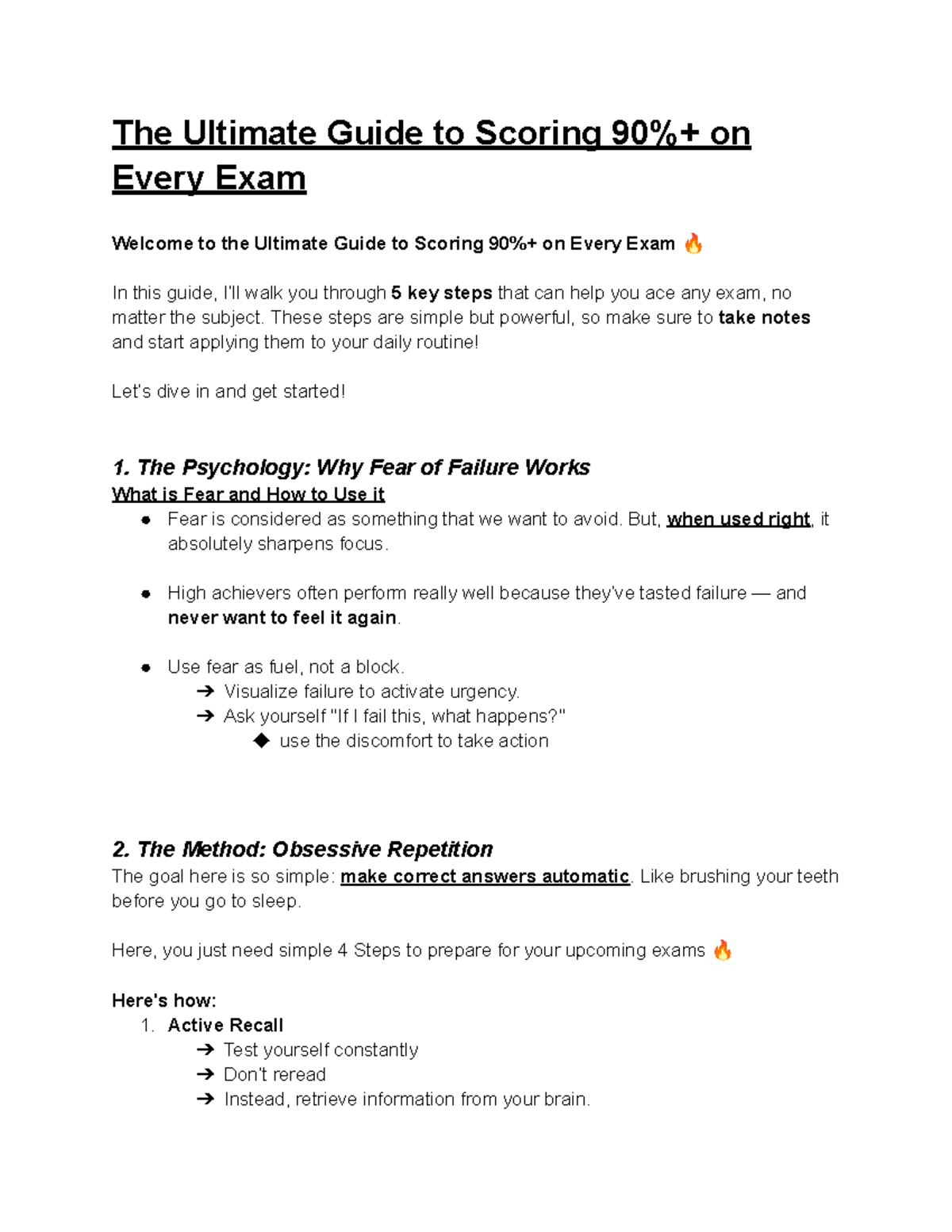 The Ultimate Guide to Scoring 90%+ on Every Exam - Studocu