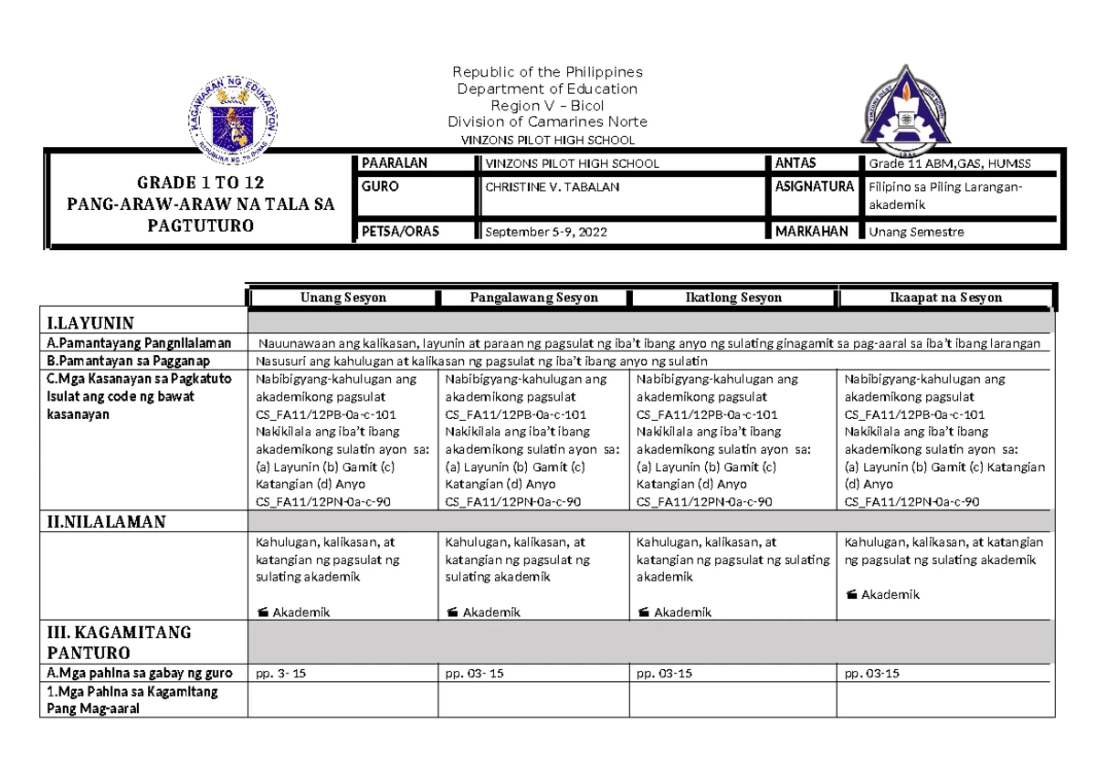 HOPE GRADE 11 Q1 W9 Module 1: Exercise for Fitness and First Aid - Studocu