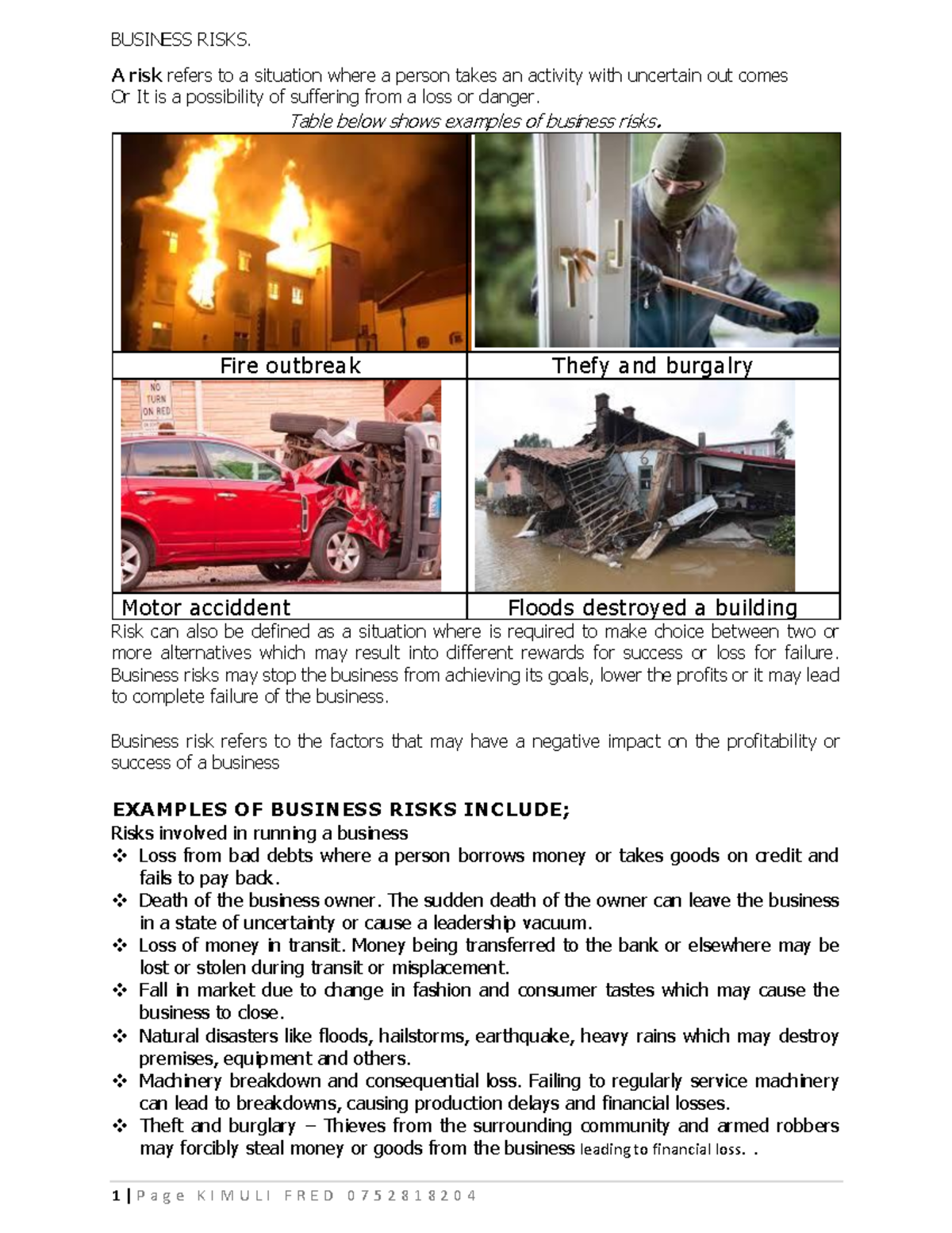 BUSINESS RISKS: Understanding Types, Examples, and Mitigation ...