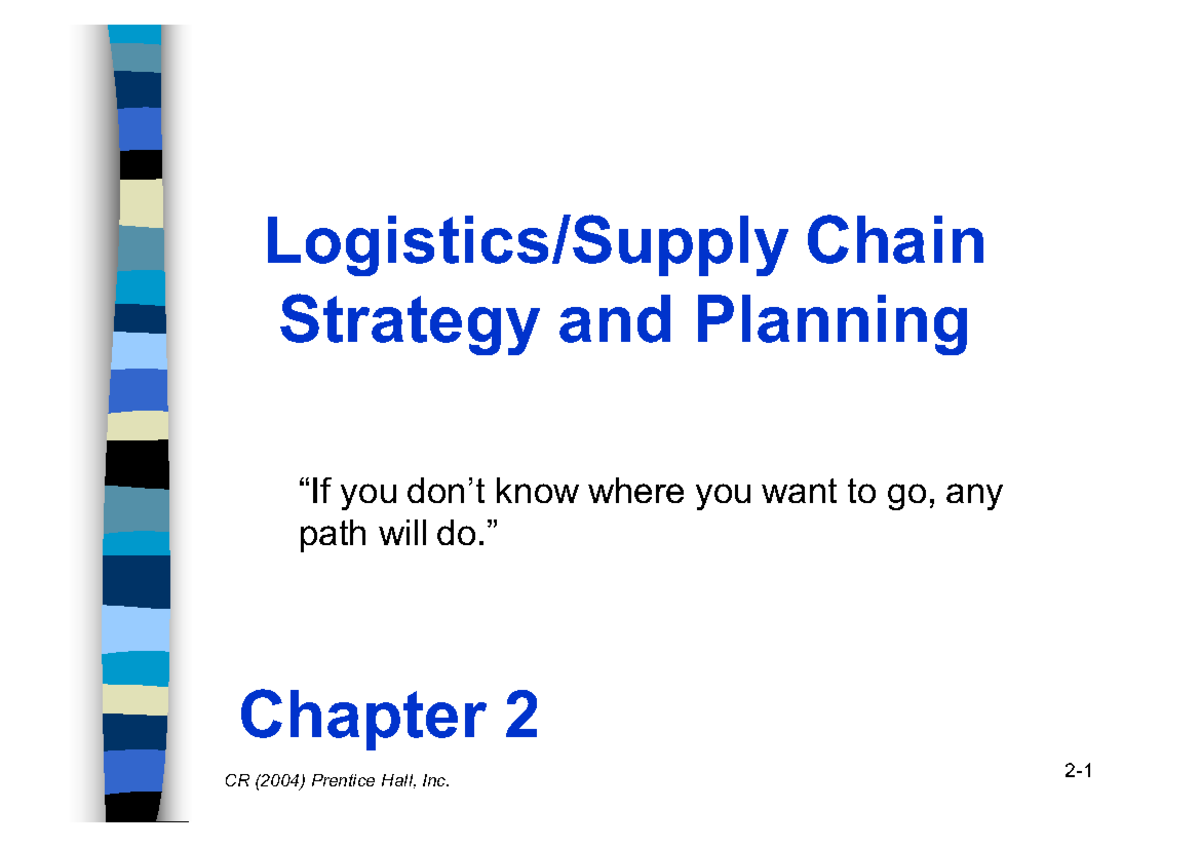 PPP SCM Chapter 2 - Drivers of Supply Chain Performance Lecture Notes ...