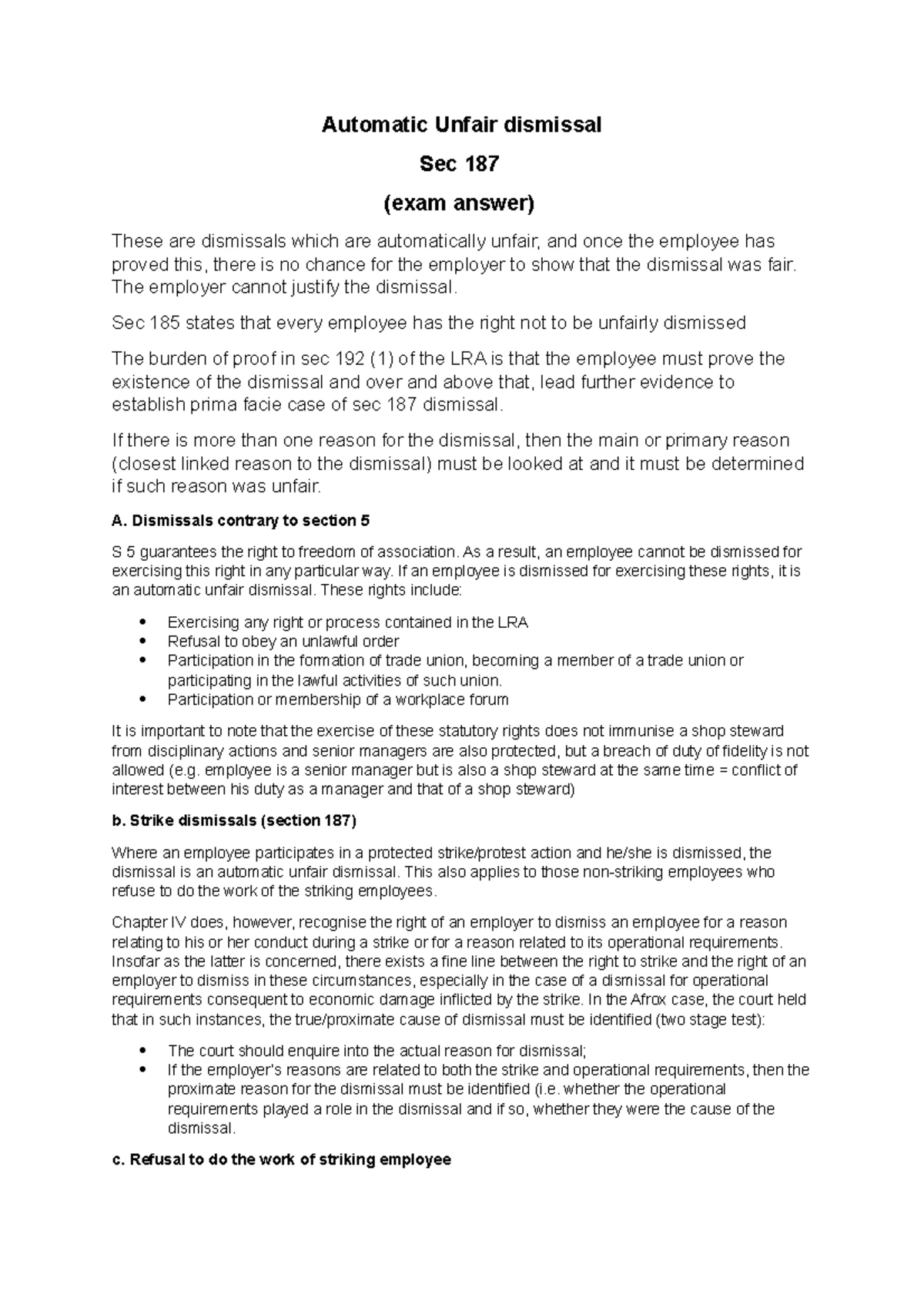 Draft a rule 25(2) application for legal representation at the CCMA ...