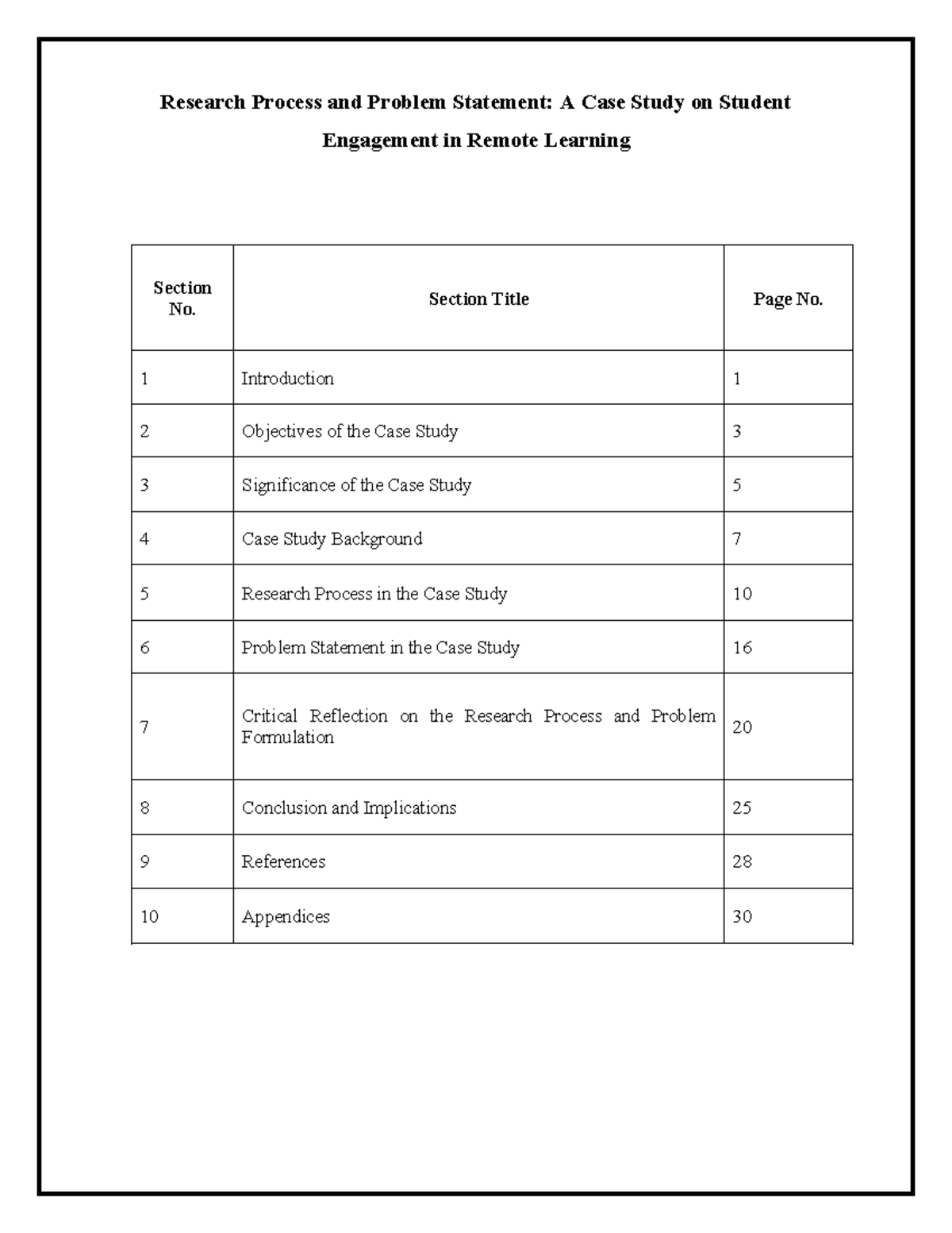 Research Process & Problem Statement: Case Study on Student Engagement ...
