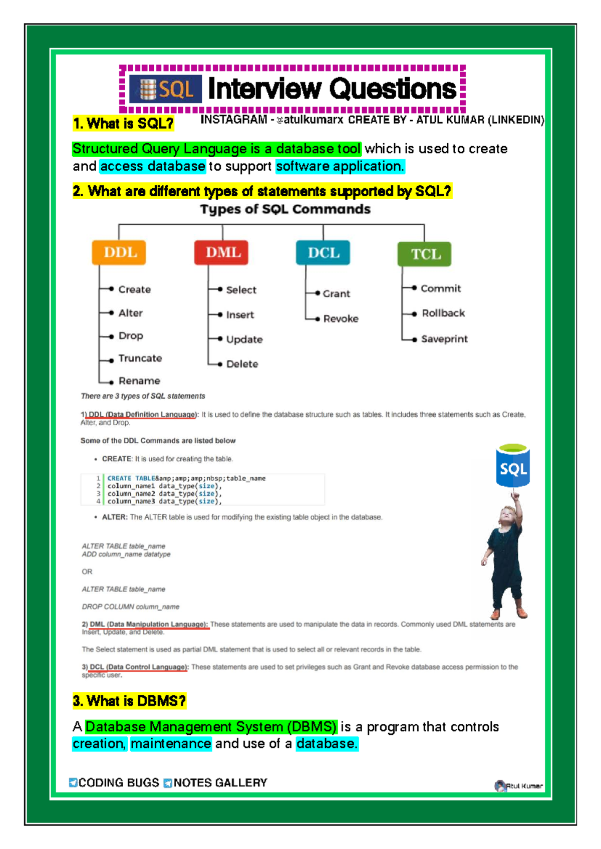 SQL Interview Questions and Answers: From Zero to Hero - Studocu