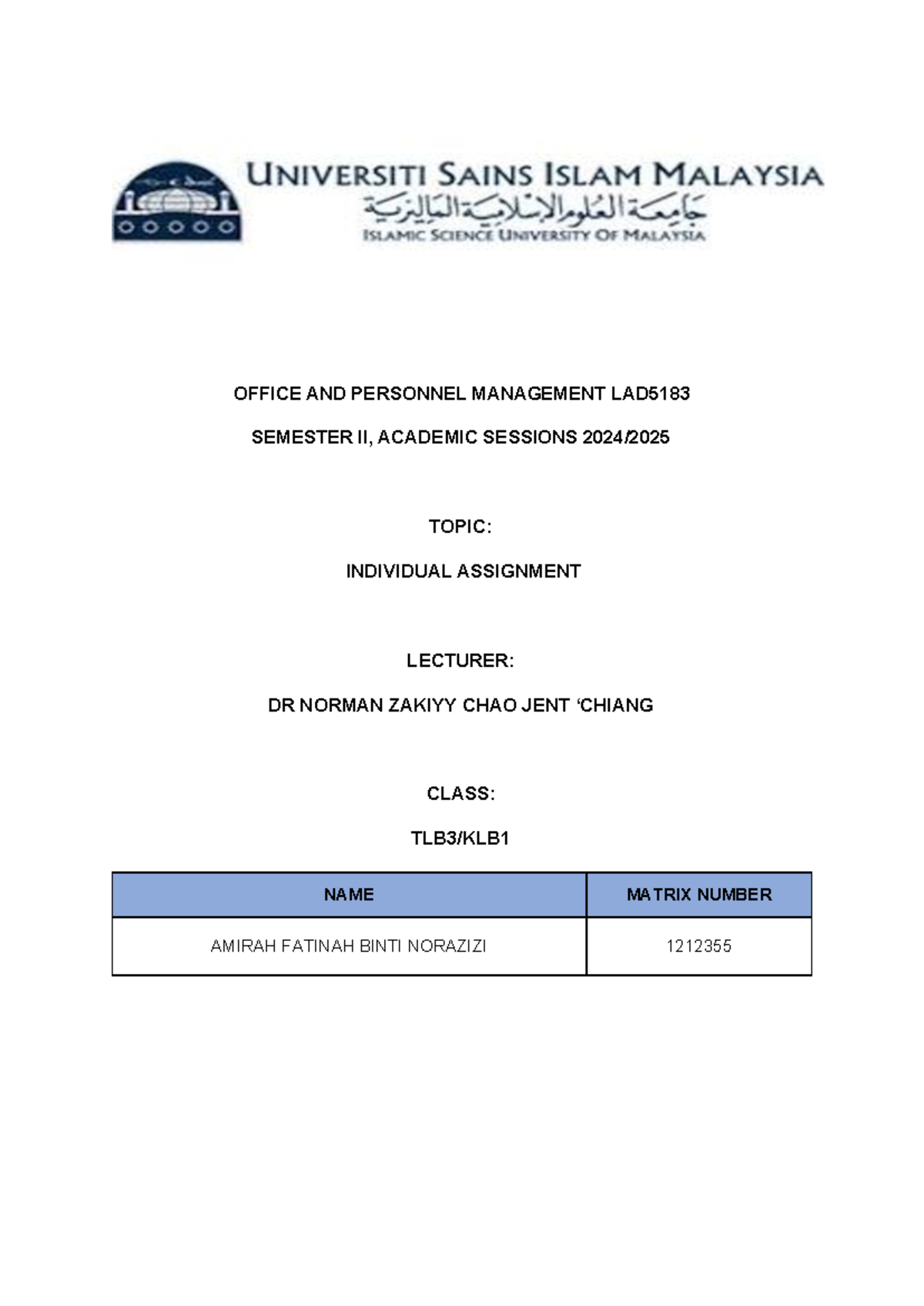 Enhancing Legal Practice: OPM Individual Assignment LAD5183 - Studocu