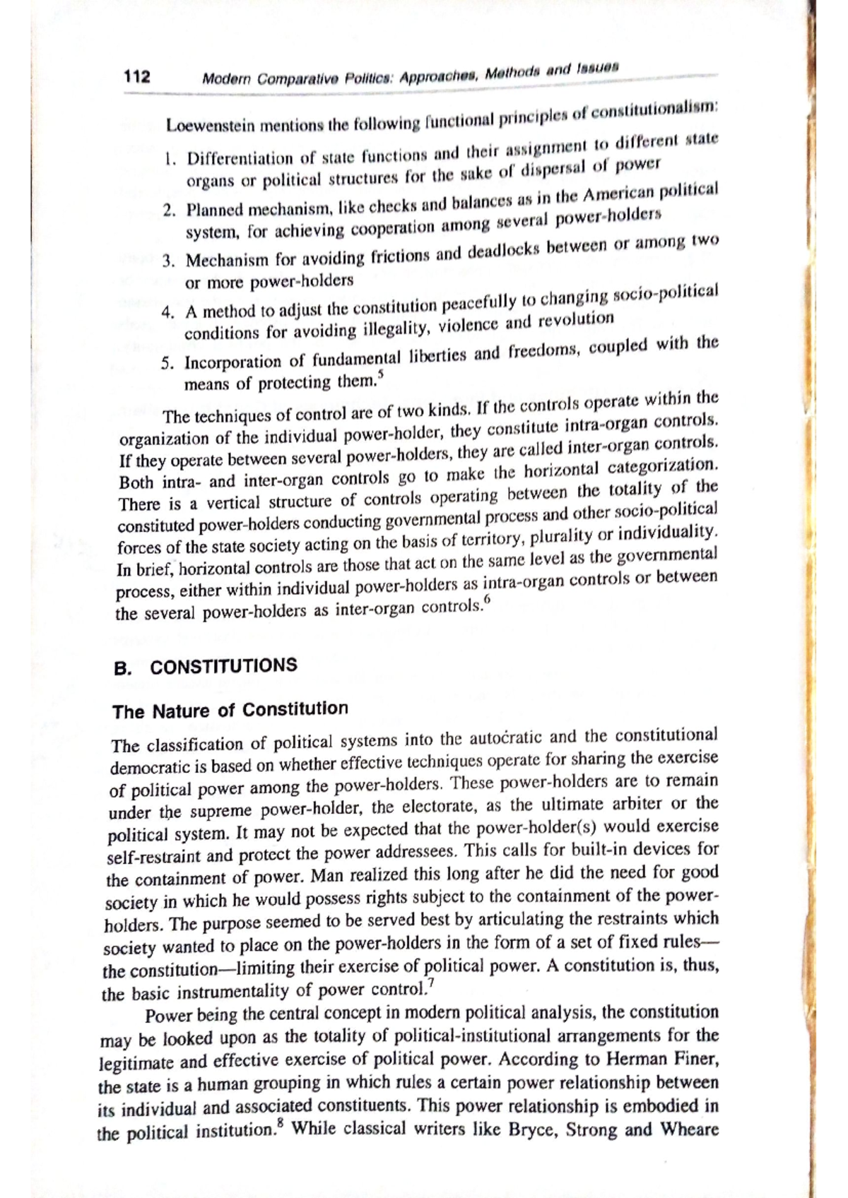 04 Comparative Politics - Unit 1 Constitution Exam Notes - Studocu