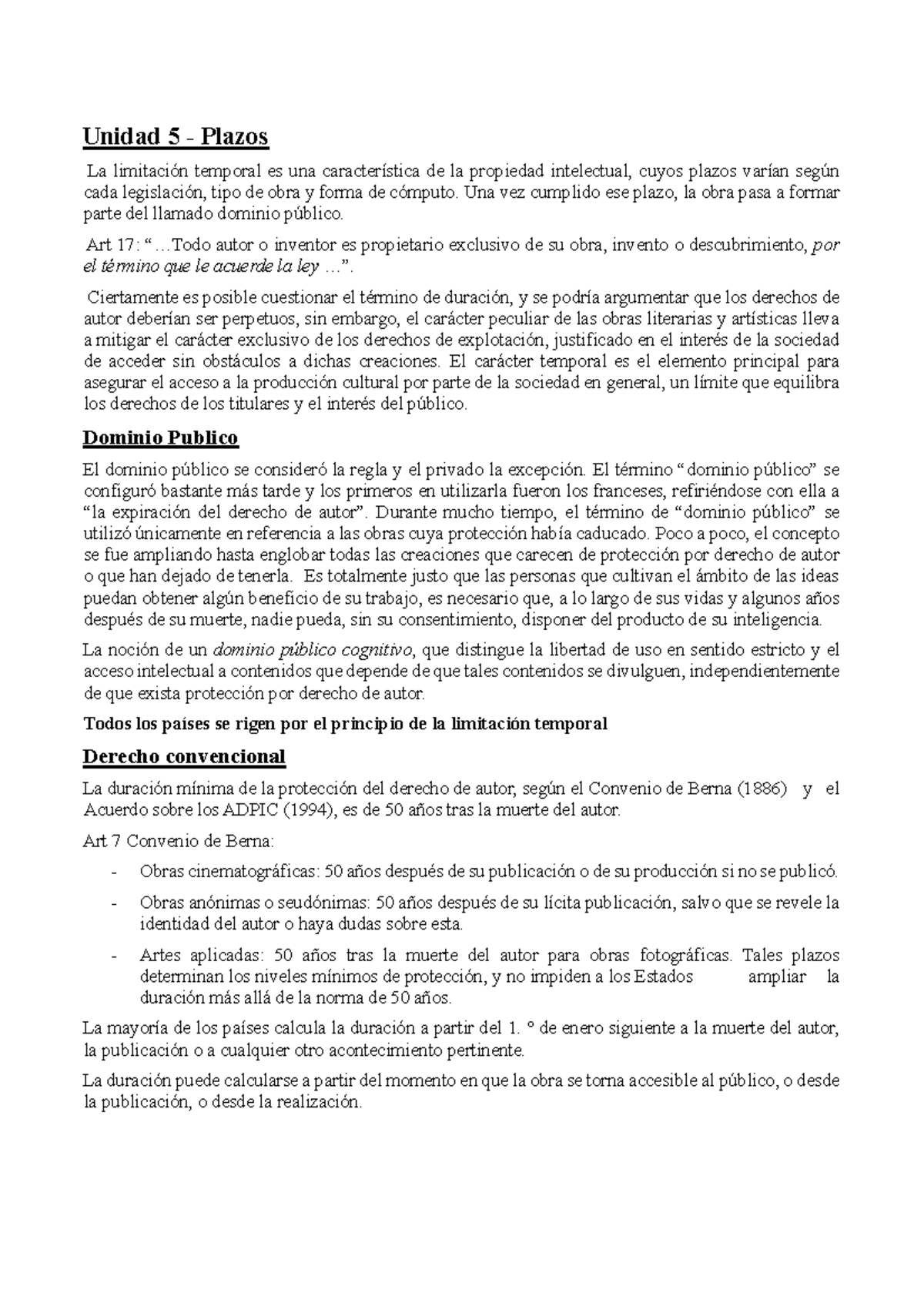Resumen DEA - Segunda Parte: Derechos de Autor y Dominio Público - Document Preview