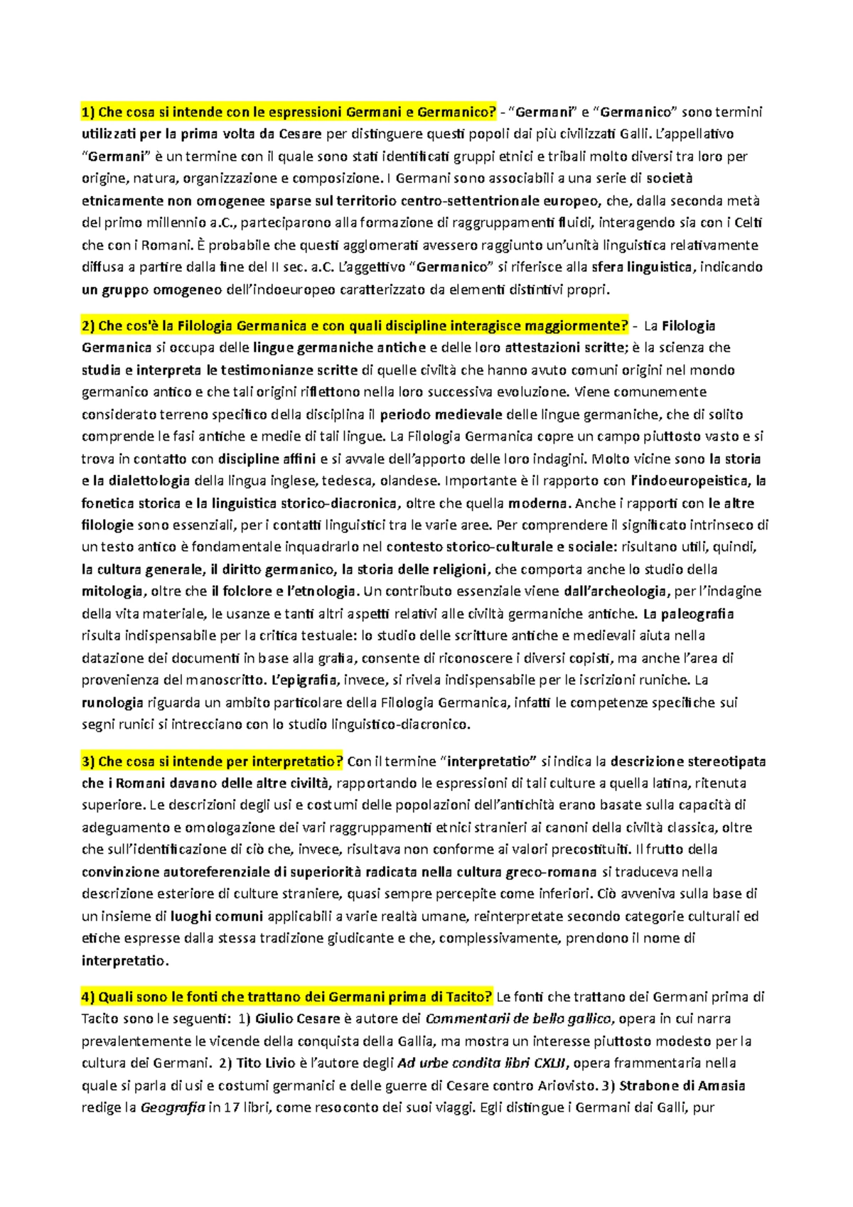 SET Domande A Crocette - Filologia Germanica (Prof.ssa Raffaghello ...