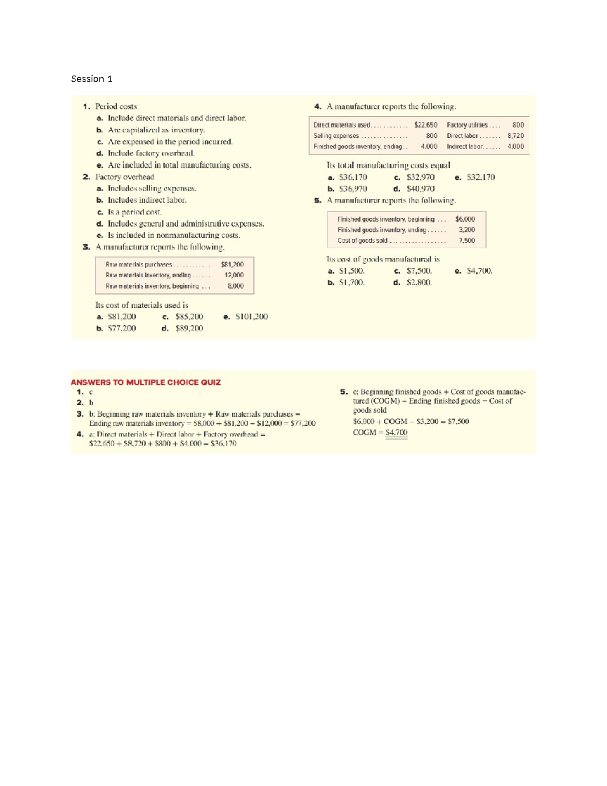 ACCT 101 Midterm Exam MCQ Practice Revision Guide - Studocu