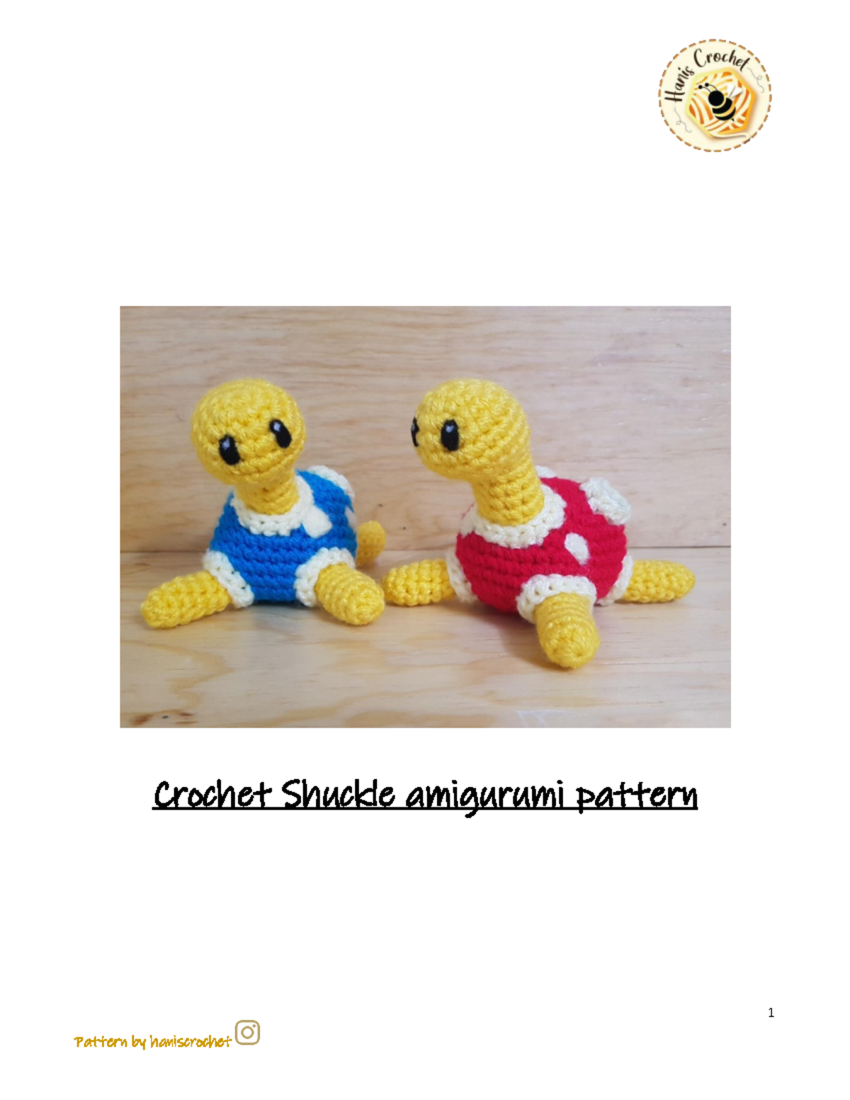 PKMN Shuckle Amigurumi Pattern Guide - Studocu