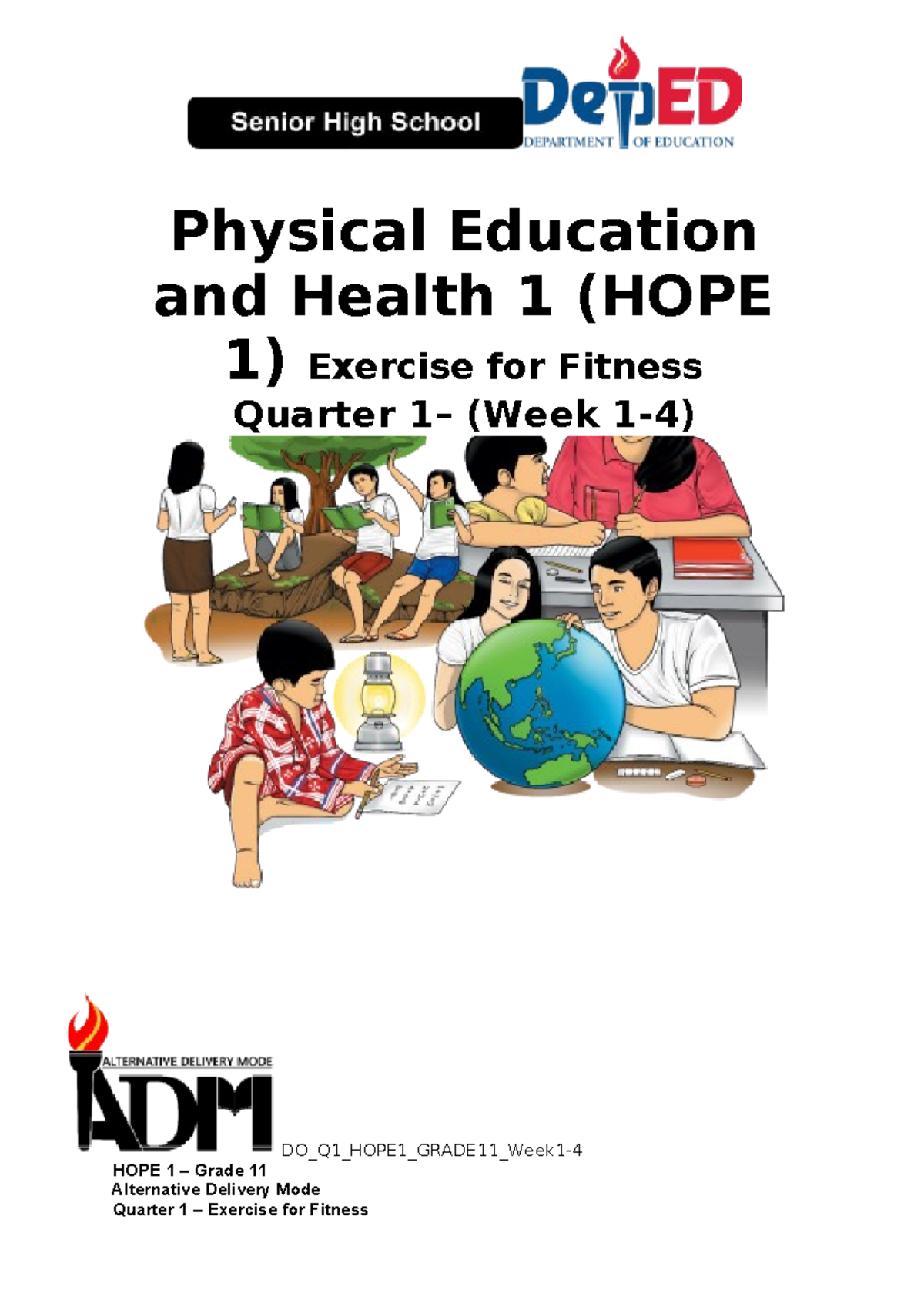 ADM Q1 HOPE1 Exercise for Fitness Module – Quarter 1 Guide - Studocu