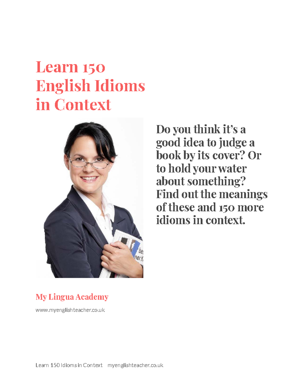 150 English Idioms in Context: A Comprehensive Guide - Studocu