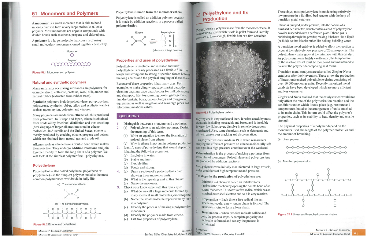 Polyethylene: Structure, Properties, and Applications in Polymers - Studocu
