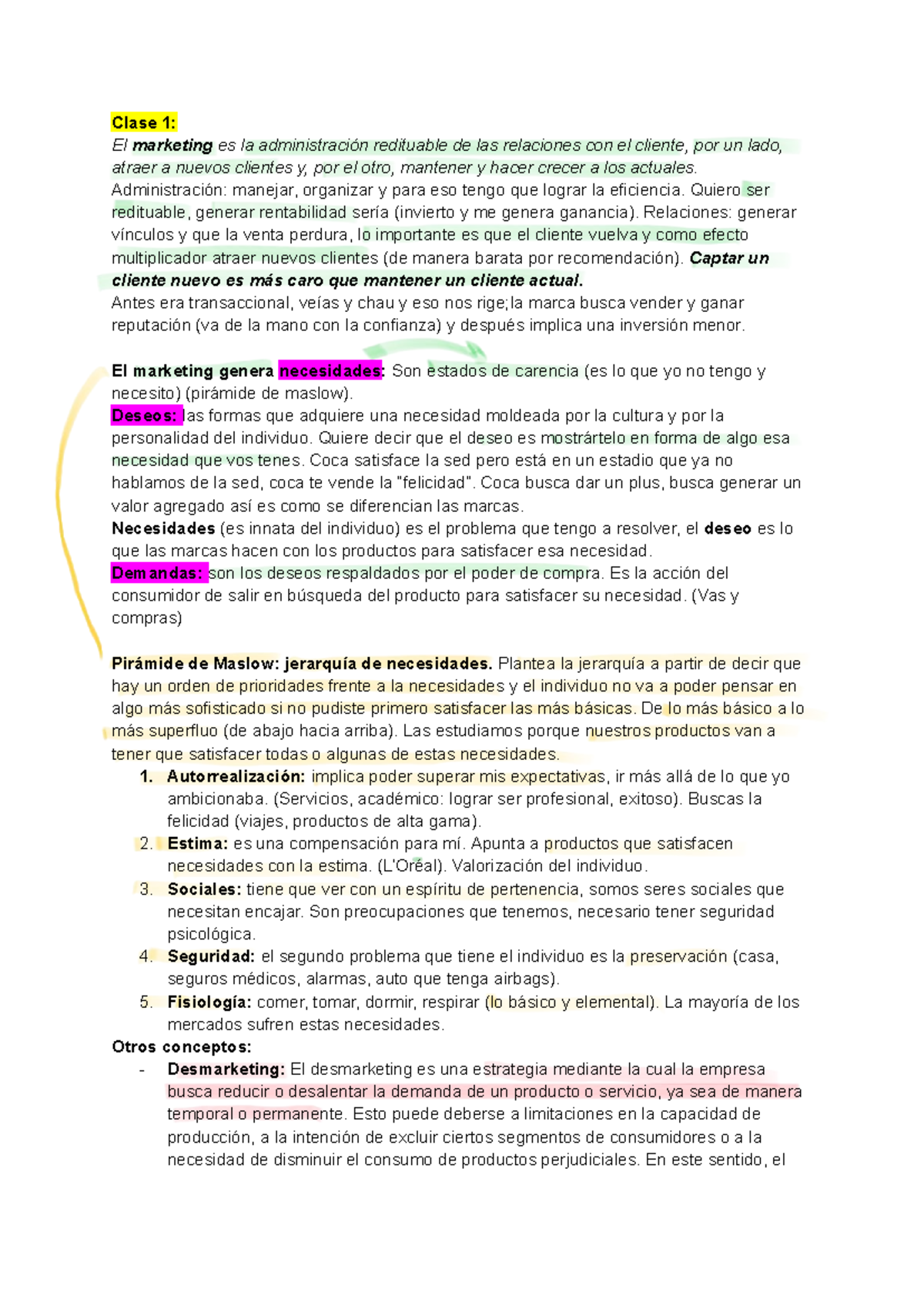 Marketing 1er Parcial: Estrategias y Conceptos Clave - Studocu