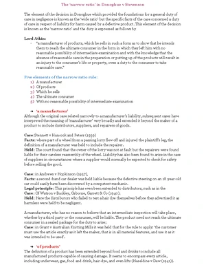 Week 8 Case Study: Donoghue v Stevenson & Judicial Precedent Analysis ...