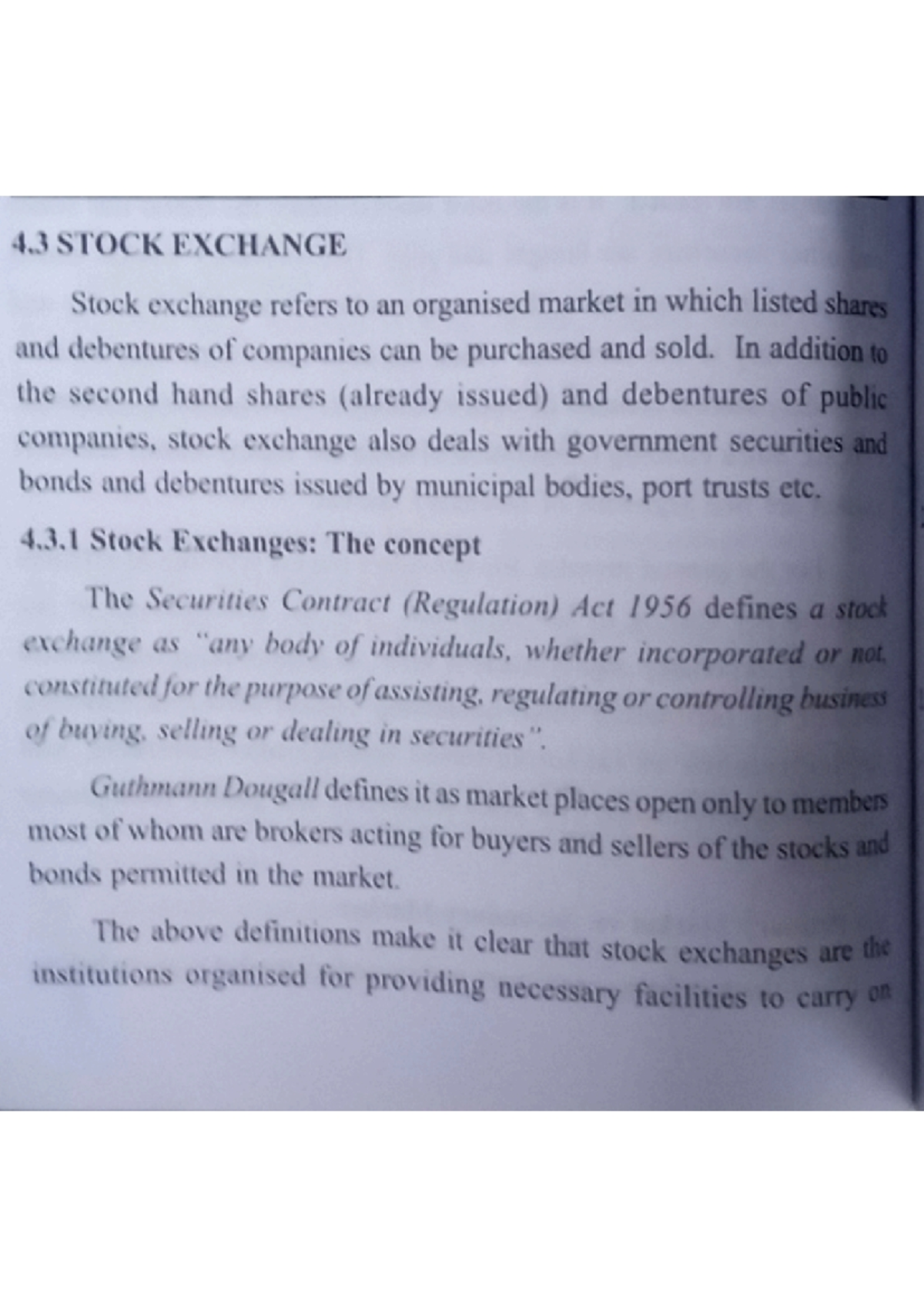 Stock Exchange Overview and Key Concepts Explained - Studocu