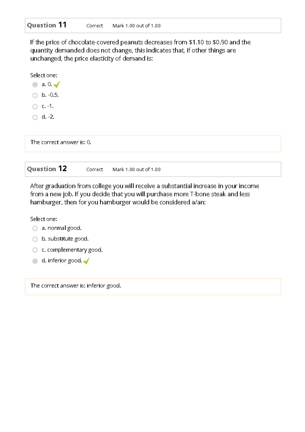 Review Quiz #1 Attempt review 003 - Question 11 Correct Mark 1 out of 1 ...