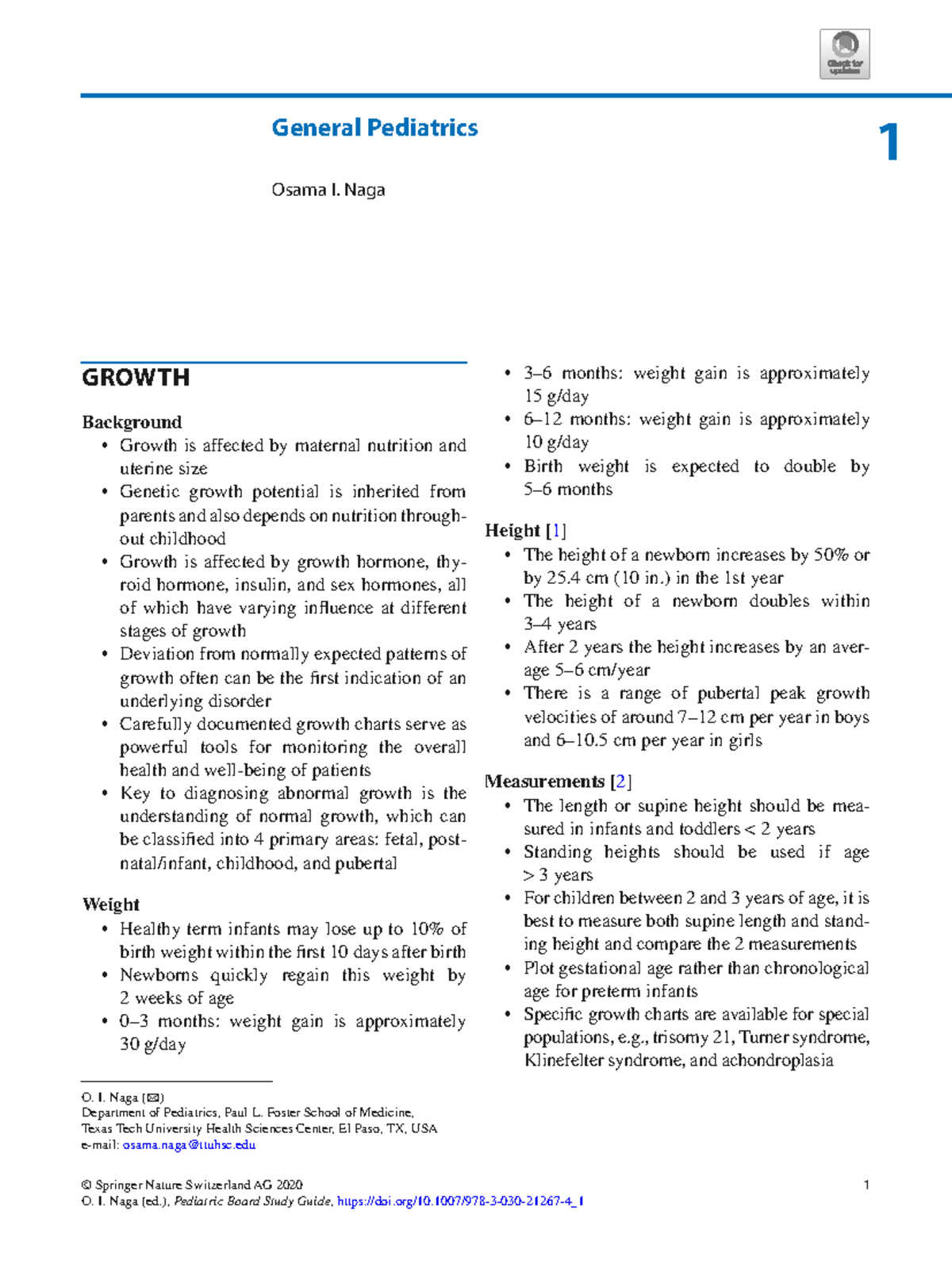 General Pediatrics: Growth and Development Milestones (1) - Studocu