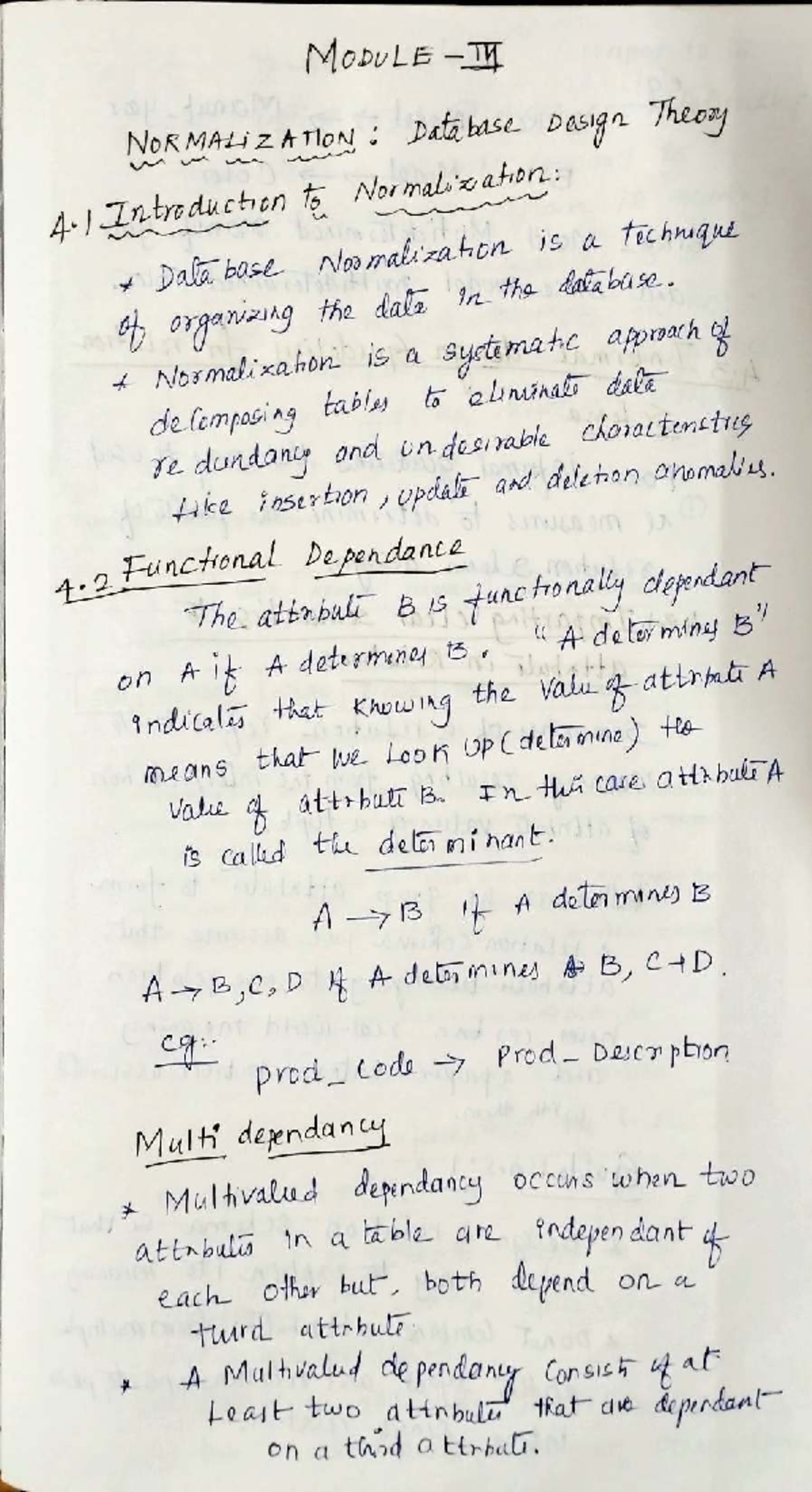 DBMS 4.1: Introduction to Normalization and Functional Dependencies ...