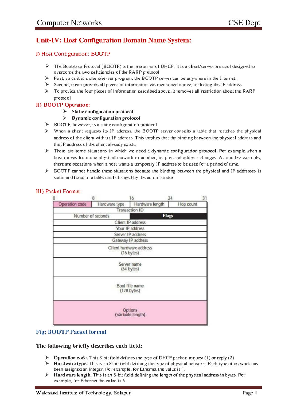 Unit-5: Host Configuration & Domain Name System Overview in CSE - Studocu