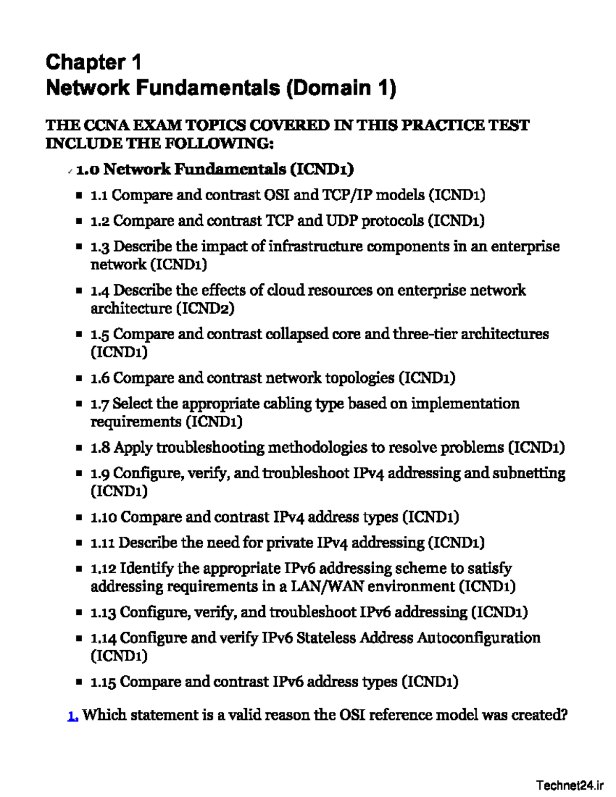 Network Fundamentals Viva Questions Study Guide - Studocu