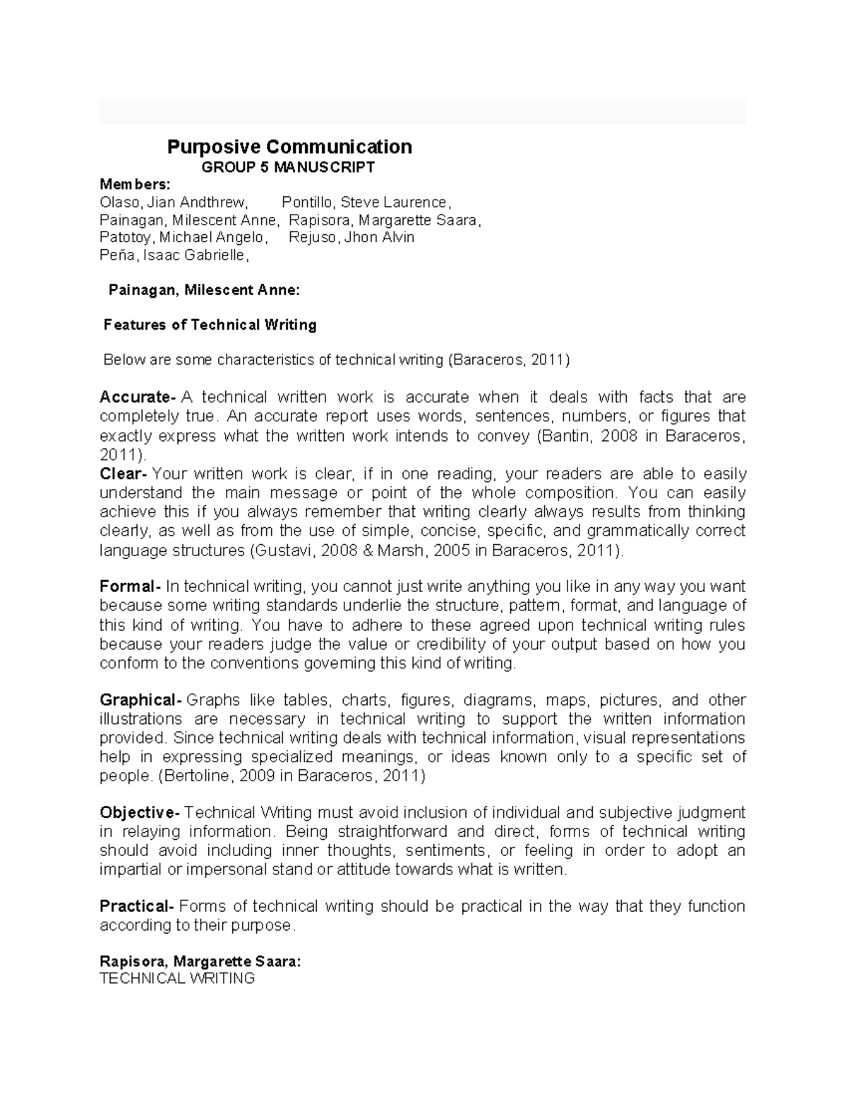 Group 5 Purcomm Manuscript - Purposive Communication GROUP 5 MANUSCRIPT ...