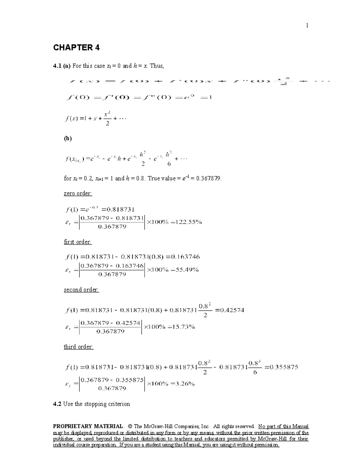 SM4 - Chapter 4: Numerical Methods and Error Analysis - Studocu