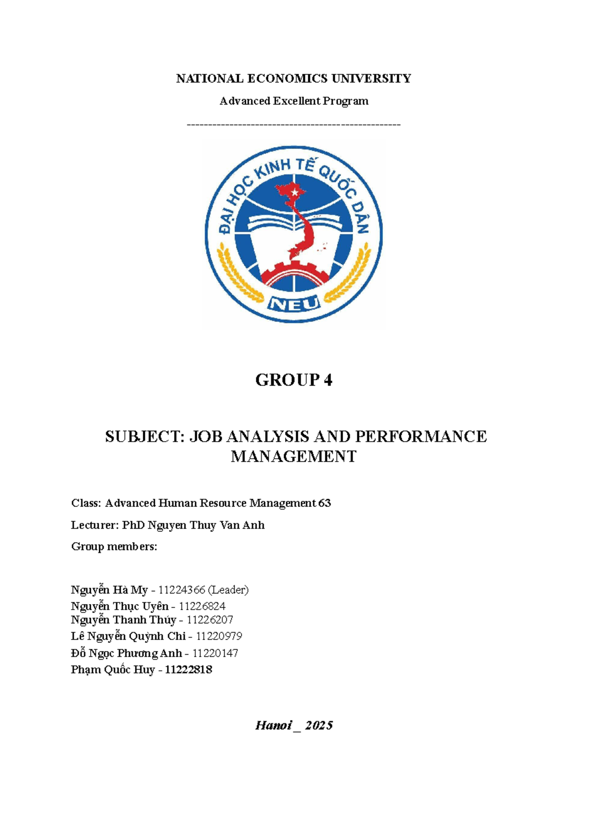 Group-WORK- Group-4 - Group-WORK- Group-4 - NATIONAL ECONOMICS ...