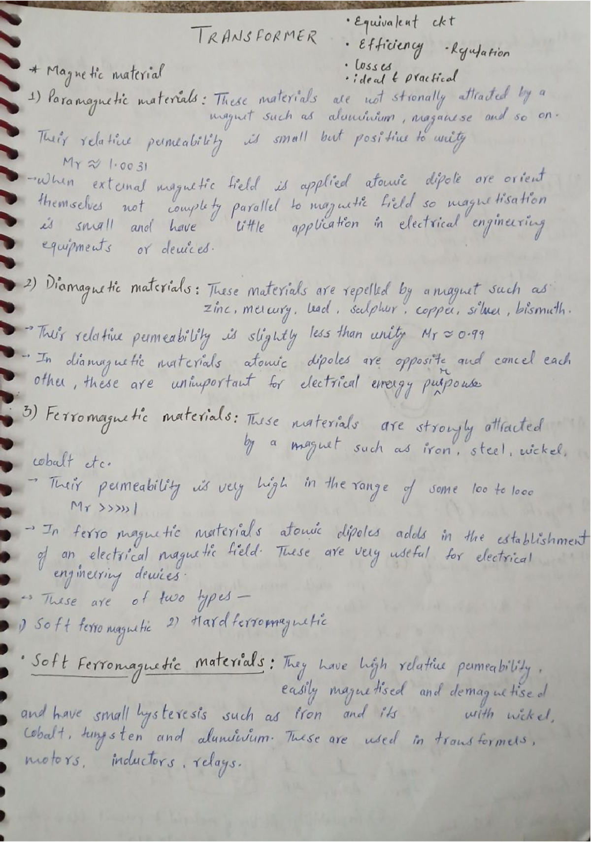 Transformers-Unit03 - Notes for transformers - TRANSFORMER Equivalent ...
