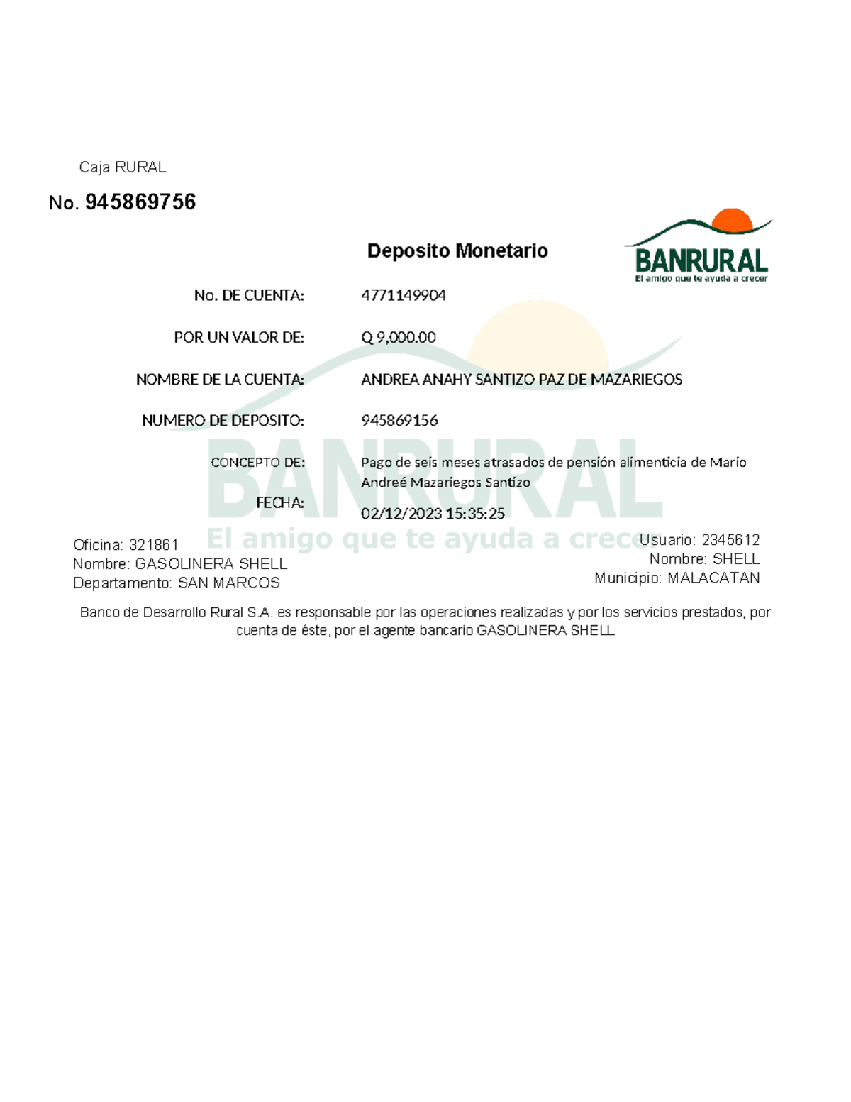 Boleta Banrural Editar - Document Preview