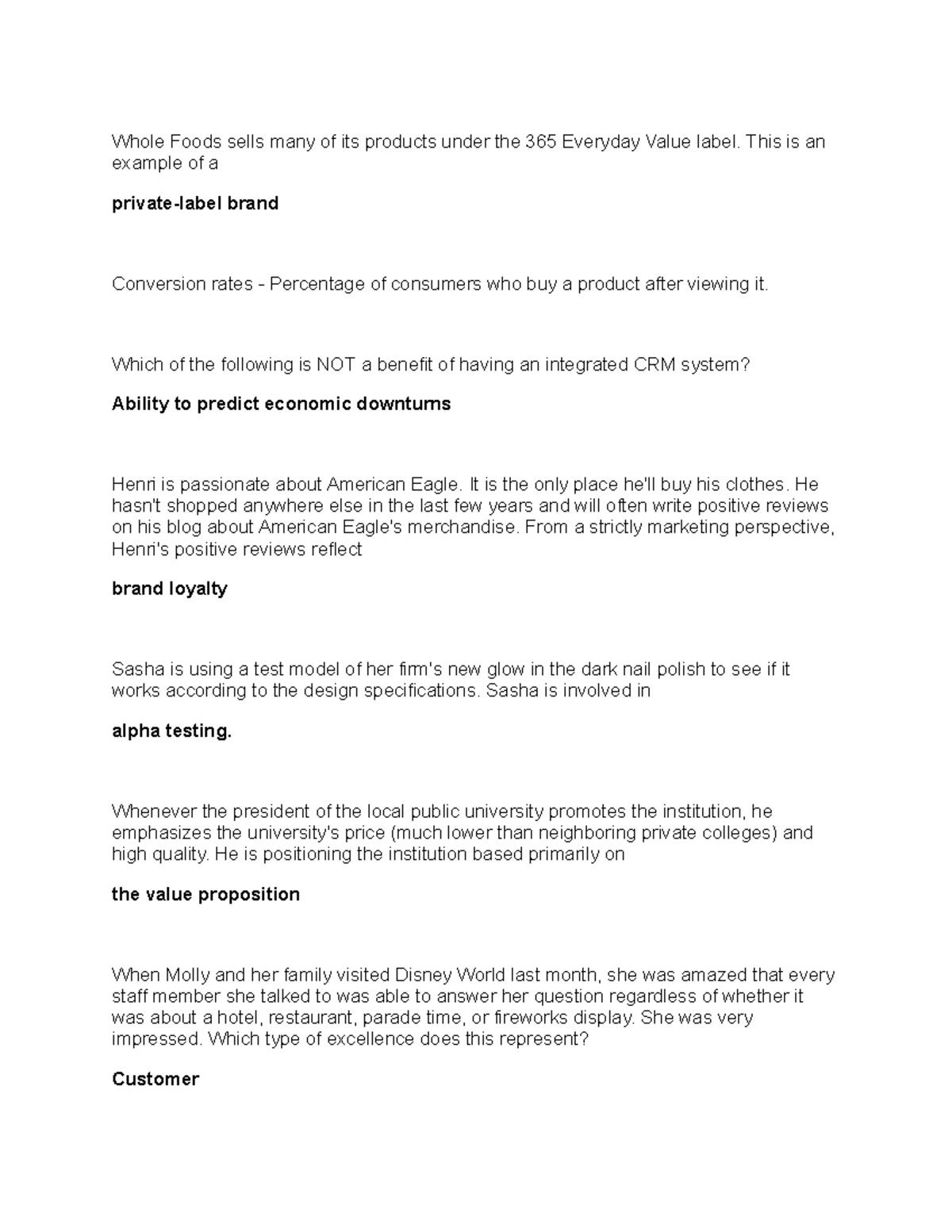 BUAD Midterm Exam Study Guide: Key Marketing Concepts and Strategies ...