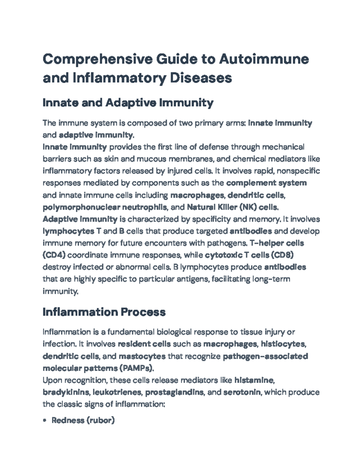 Comprehensive Overview of Autoimmune & Inflammatory Diseases (MAI ...