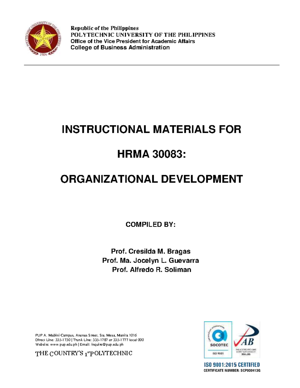 BUMA-30083: Comprehensive Guide to Organizational Development - Document Preview