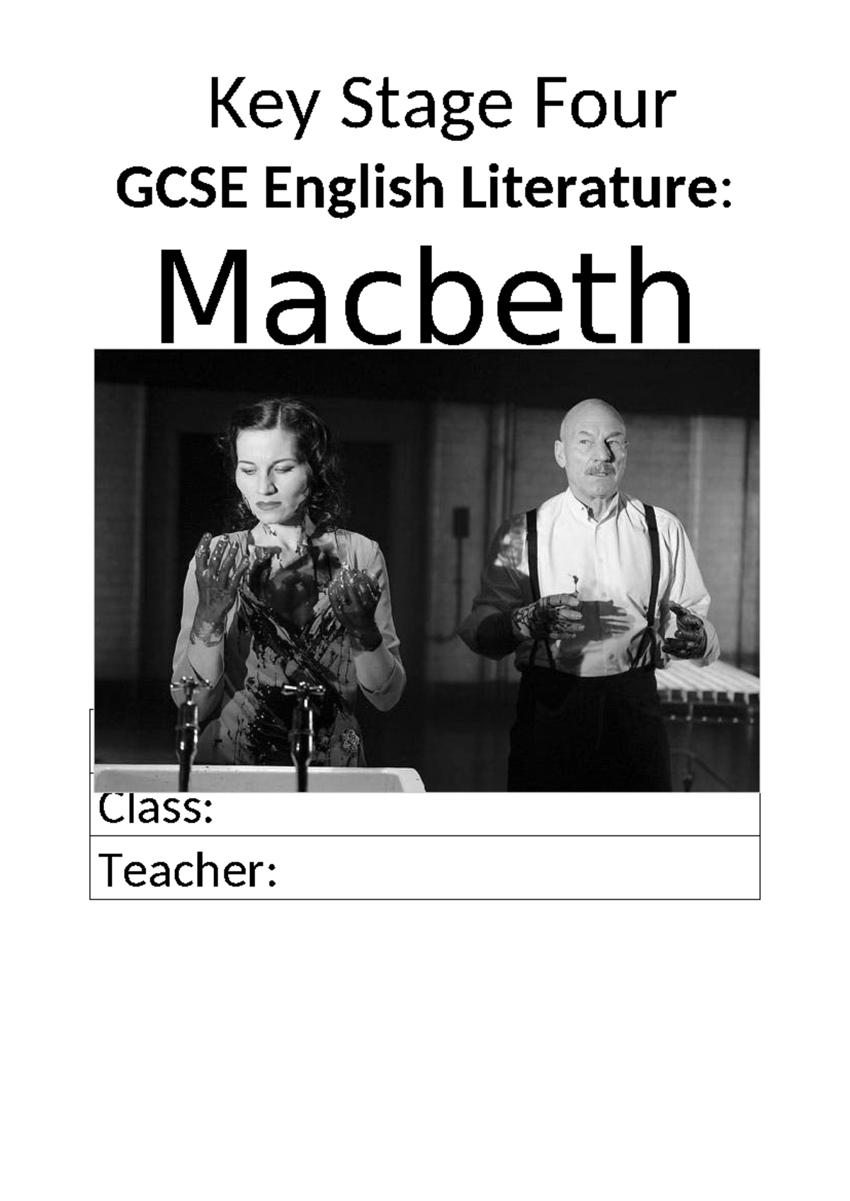 Macbeth GCSE English Literature Course Reader: Key Events & Quotes ...