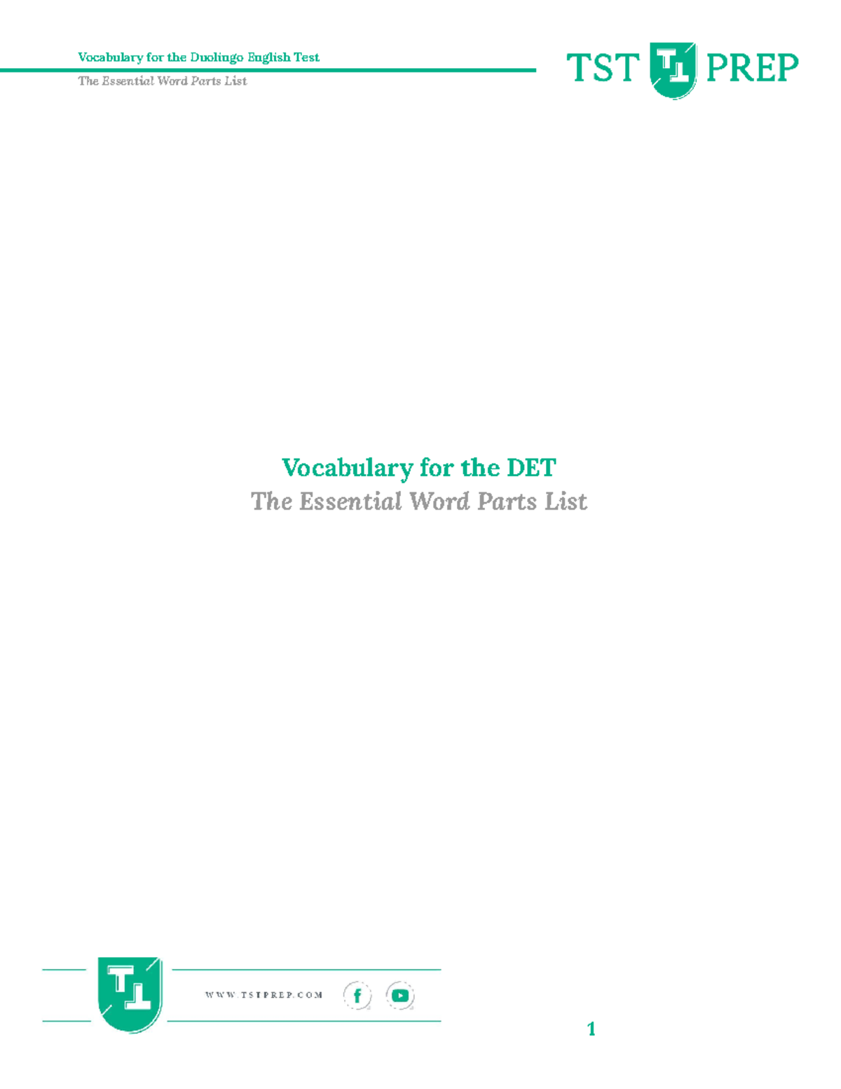 Essential+Word+Parts+List,+DET+Course,+TST+Prep - The Essential Word ...