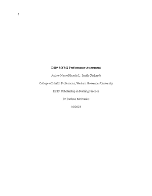Cara PICO Paper - PICO - D219-MYM2 – Task 1 Evidence Based Practice ...