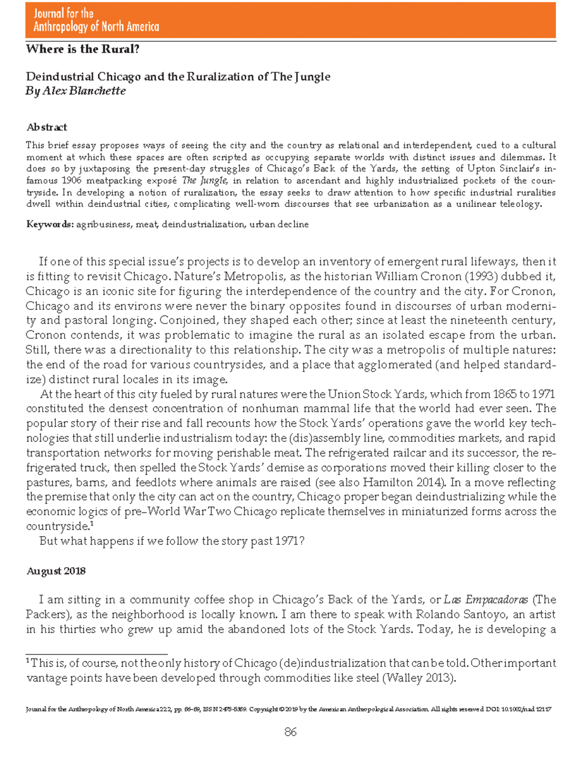 Ruralization and Deindustrialization: Understanding Chicago's The ...