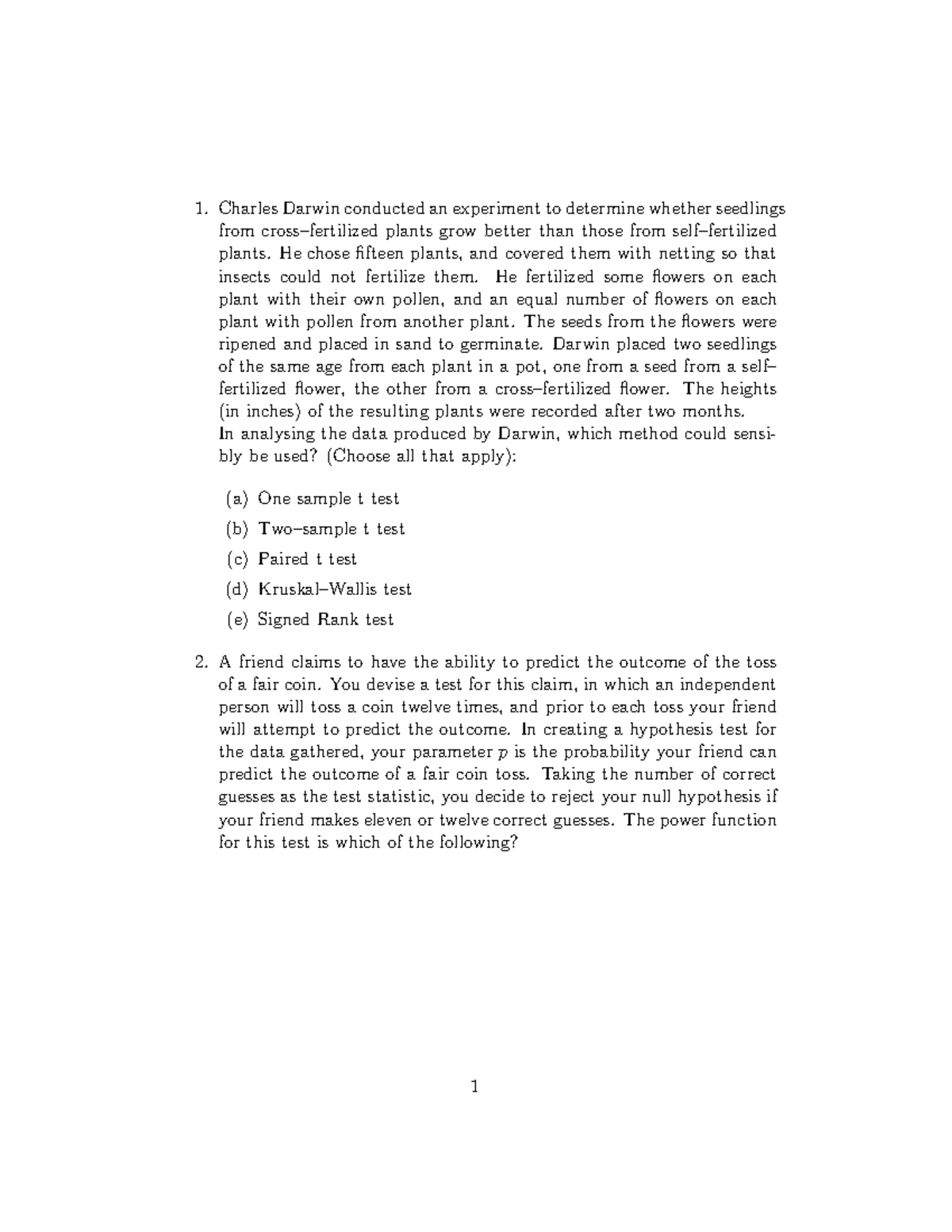 Midterm Practice Problems for Statistics 101 - Studocu