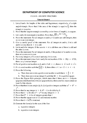 [Solved] et and c be lengths of the sides and hypotenuse respectively ...