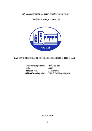 [Solved] bn c th to cu hi trc nghim v k thut di truyn cho ti c khng ...