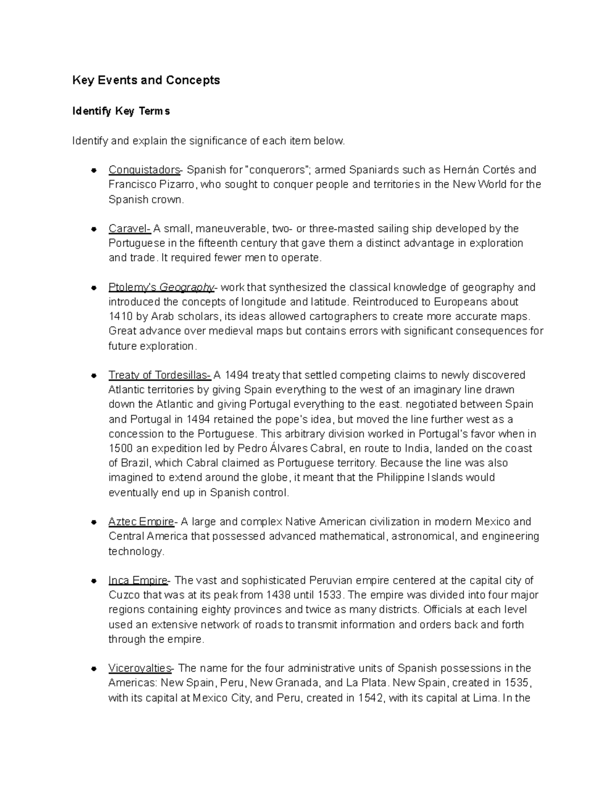 AP Euro - Ch. 14 - Key Terms & Concepts Study Guide - Studocu