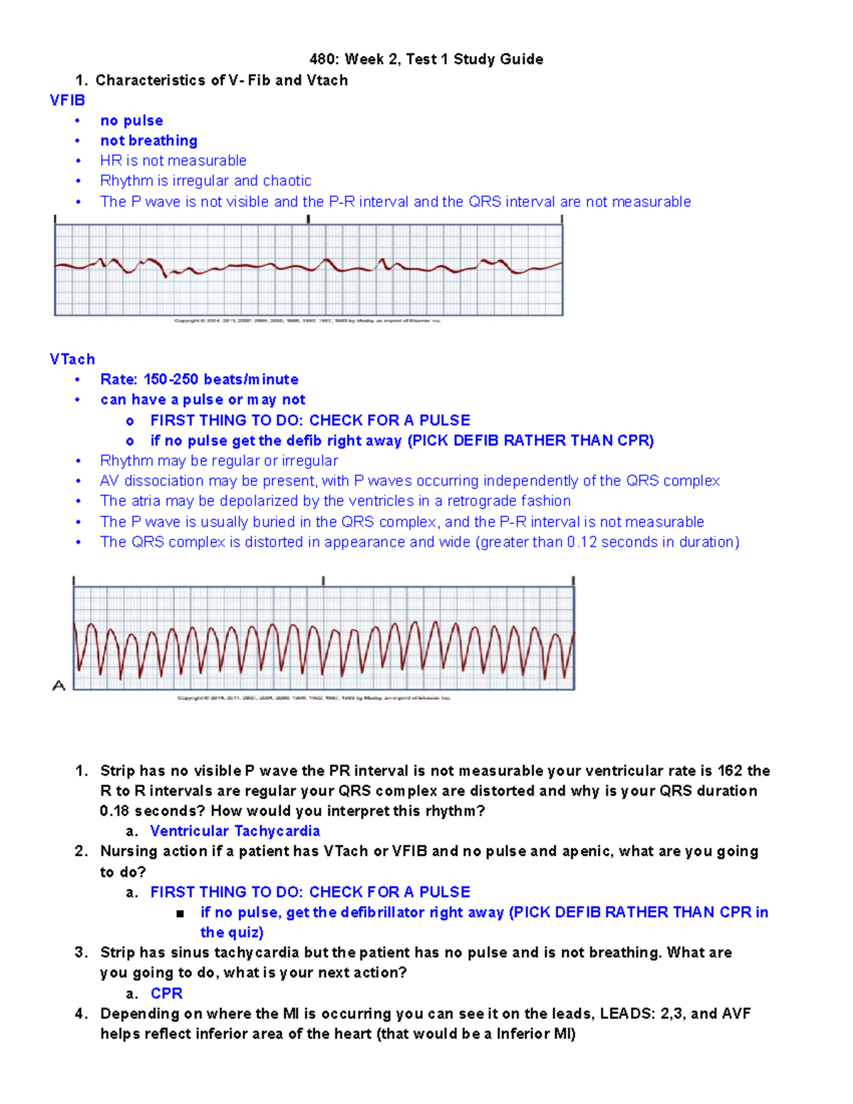 480 Week 1 Exam 1 Study Guide - 480: Week 1, E am 1 St d g