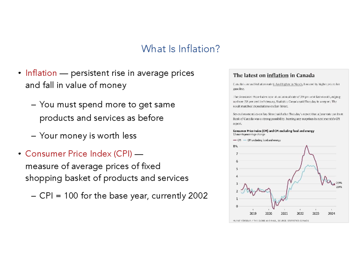 Lecture Notes on Inflation and Economic Theories - Studocu