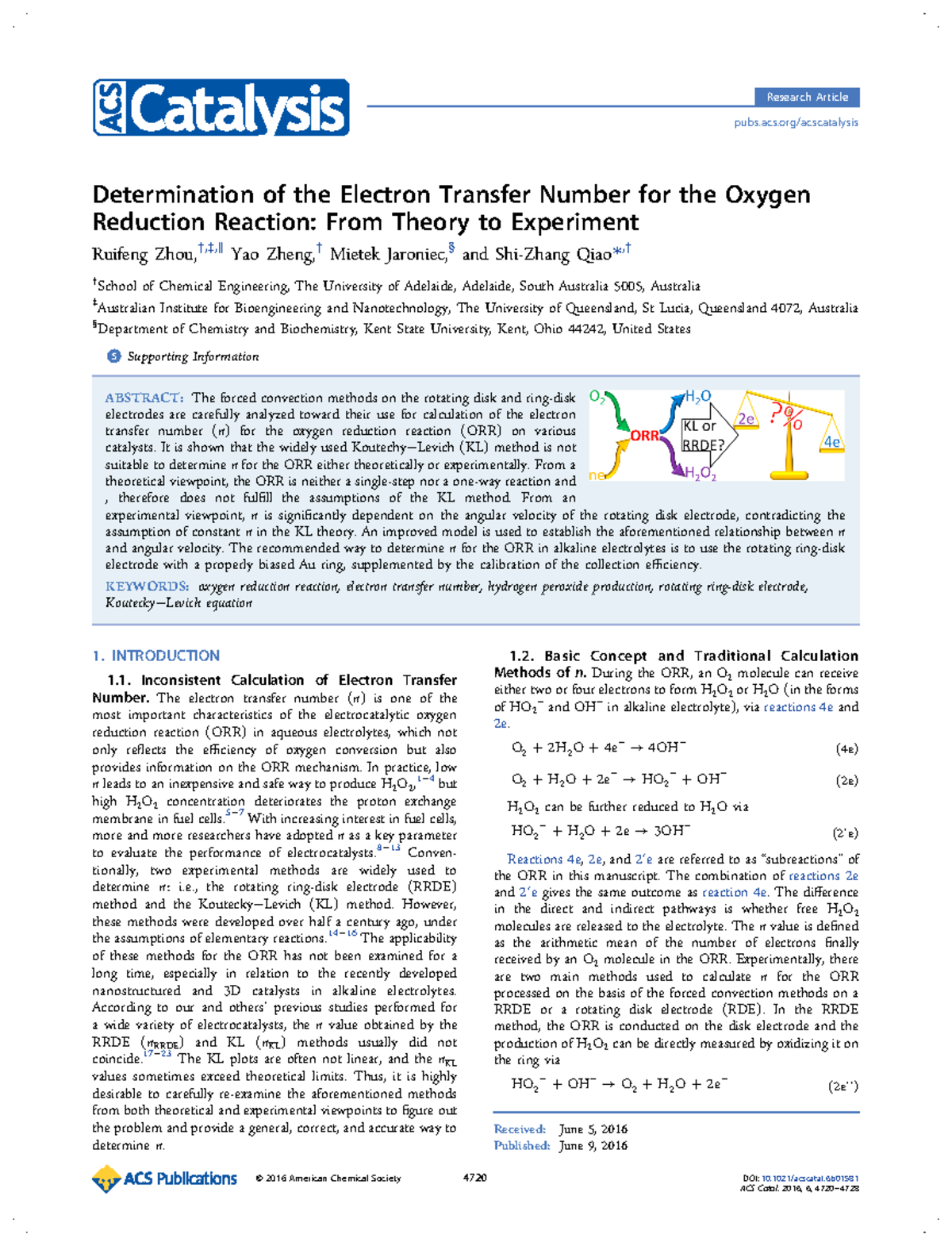 Oxygen Reduction Reaction: RDE vs. RRDE Methods in ORR Analysis ...