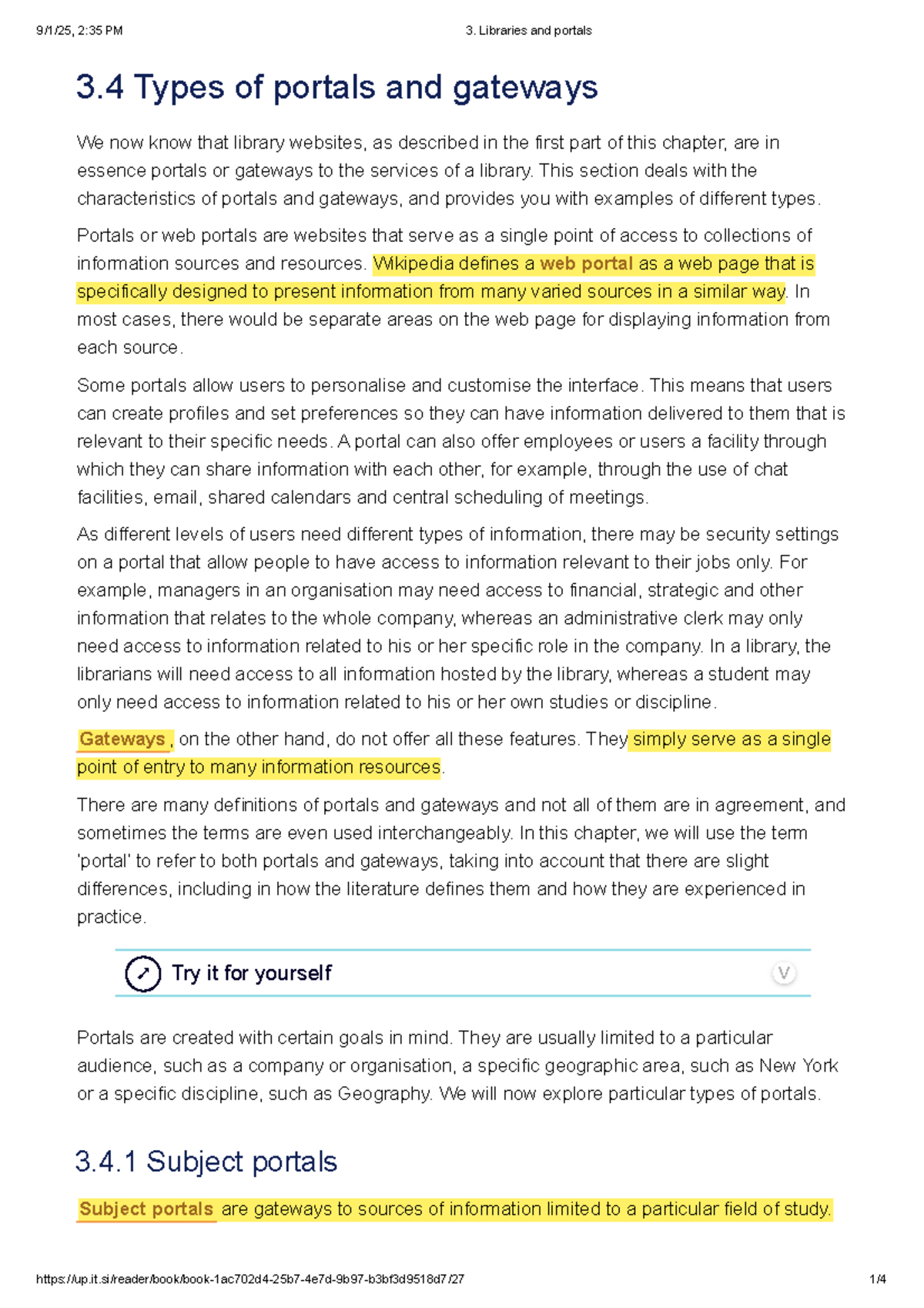 Types of Portals and Gateways: A Comprehensive Overview (LIB 3.4) - Studocu