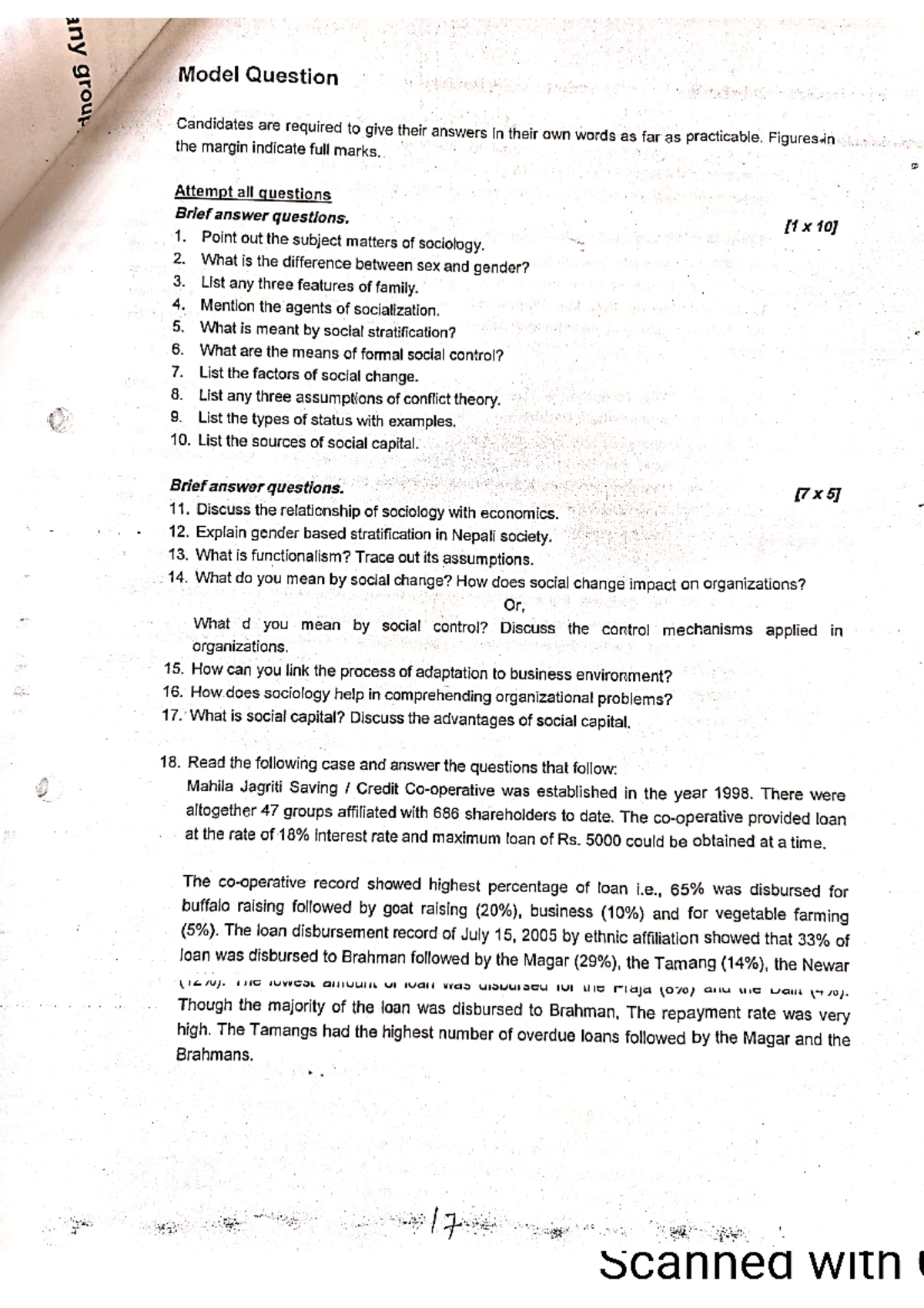 1st Sem Exam: Collection of Old Questions and Answers - Studocu